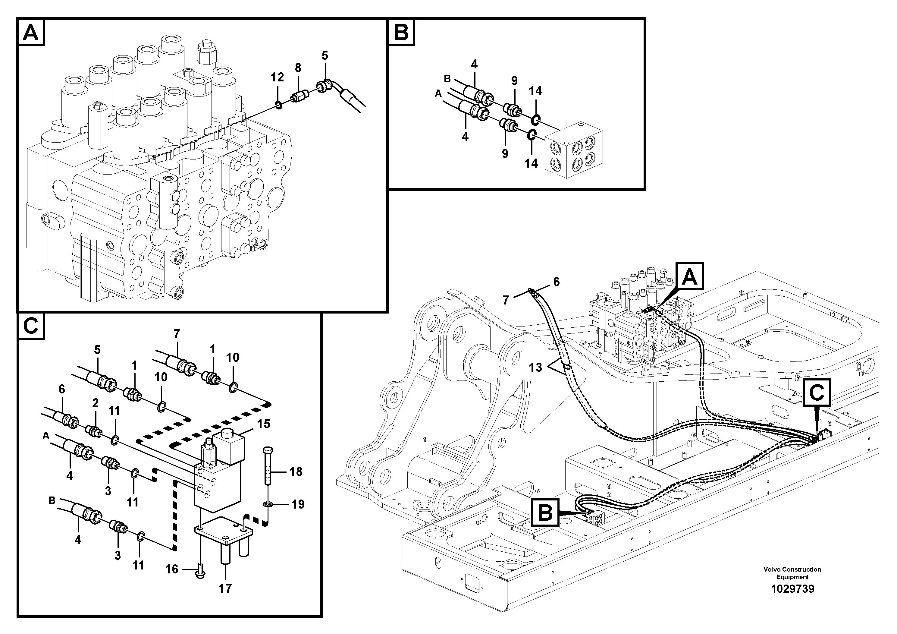 Hose assembly SA9451-02663 VOLVO