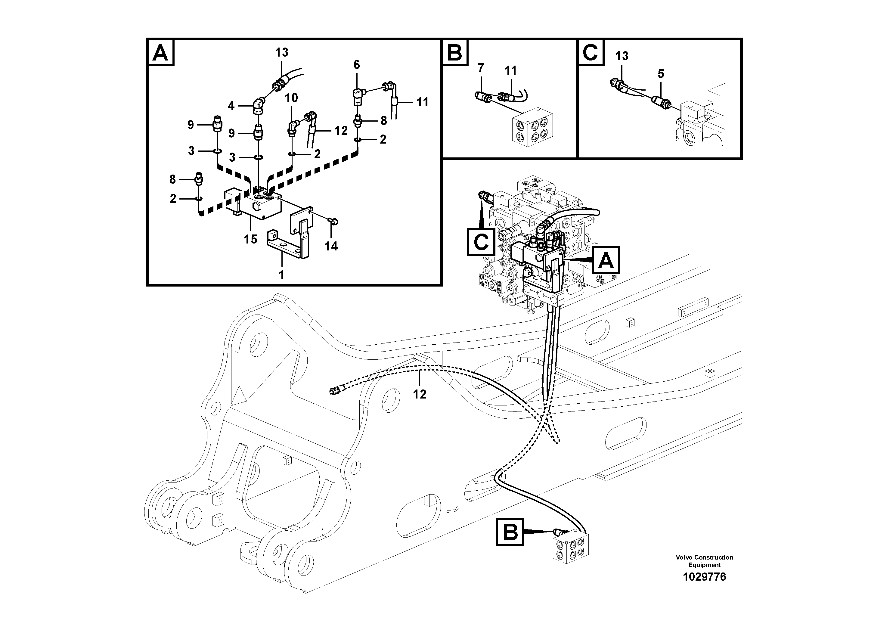 Bracket VOE14606438 VOLVO