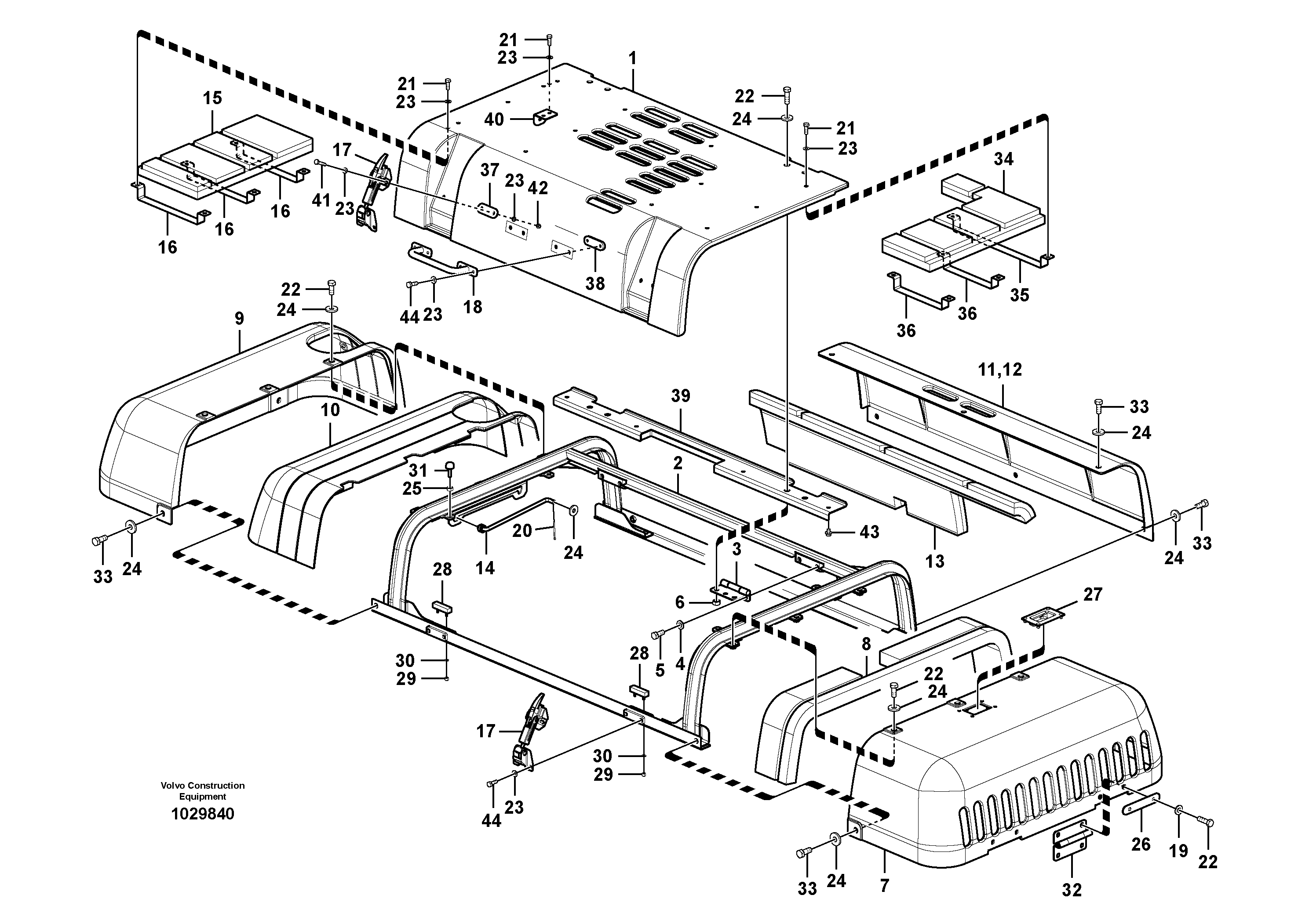 Tilt bearing VOE992037 VOLVO