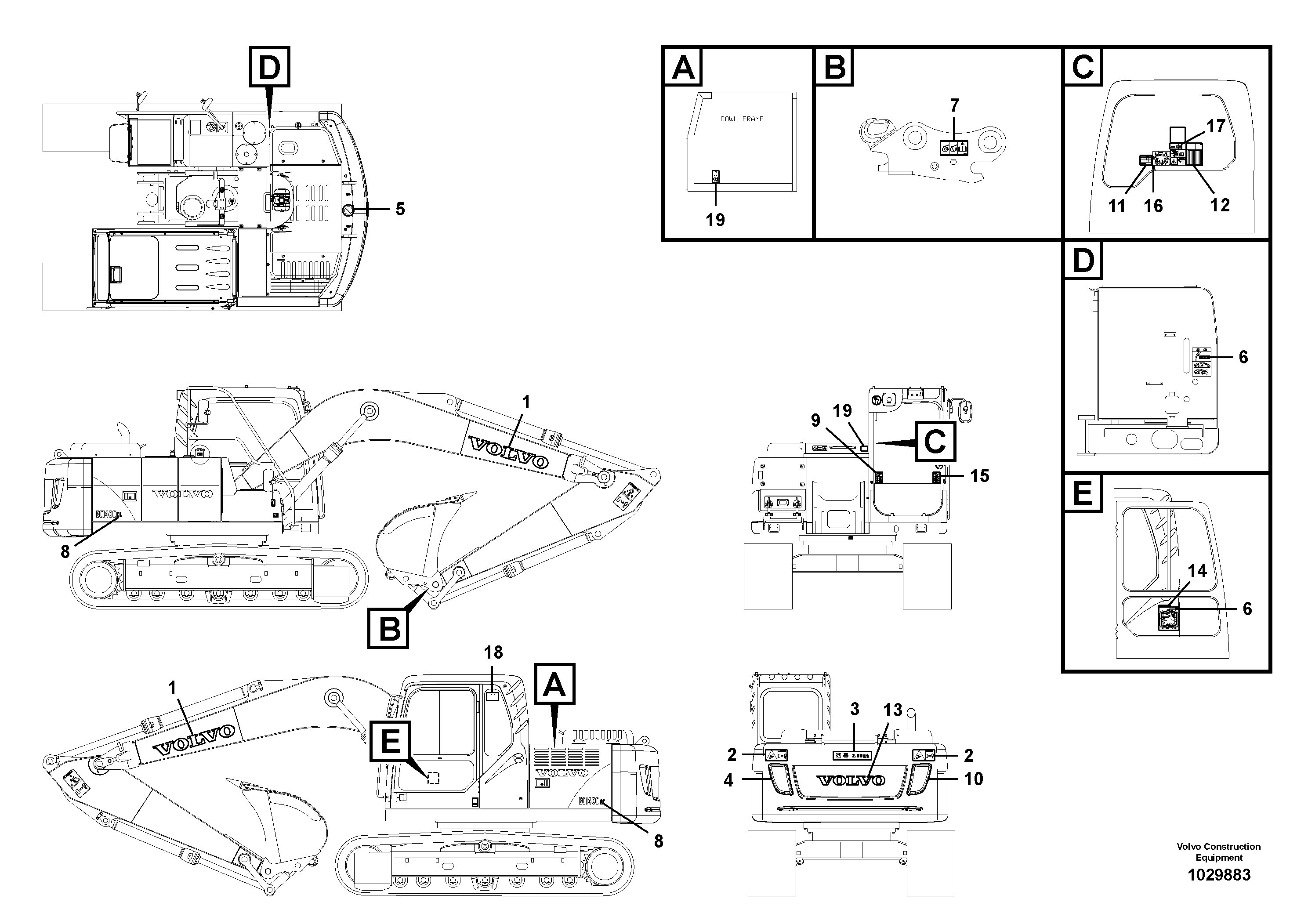Cylinder Block VOE14558603 VOLVO
