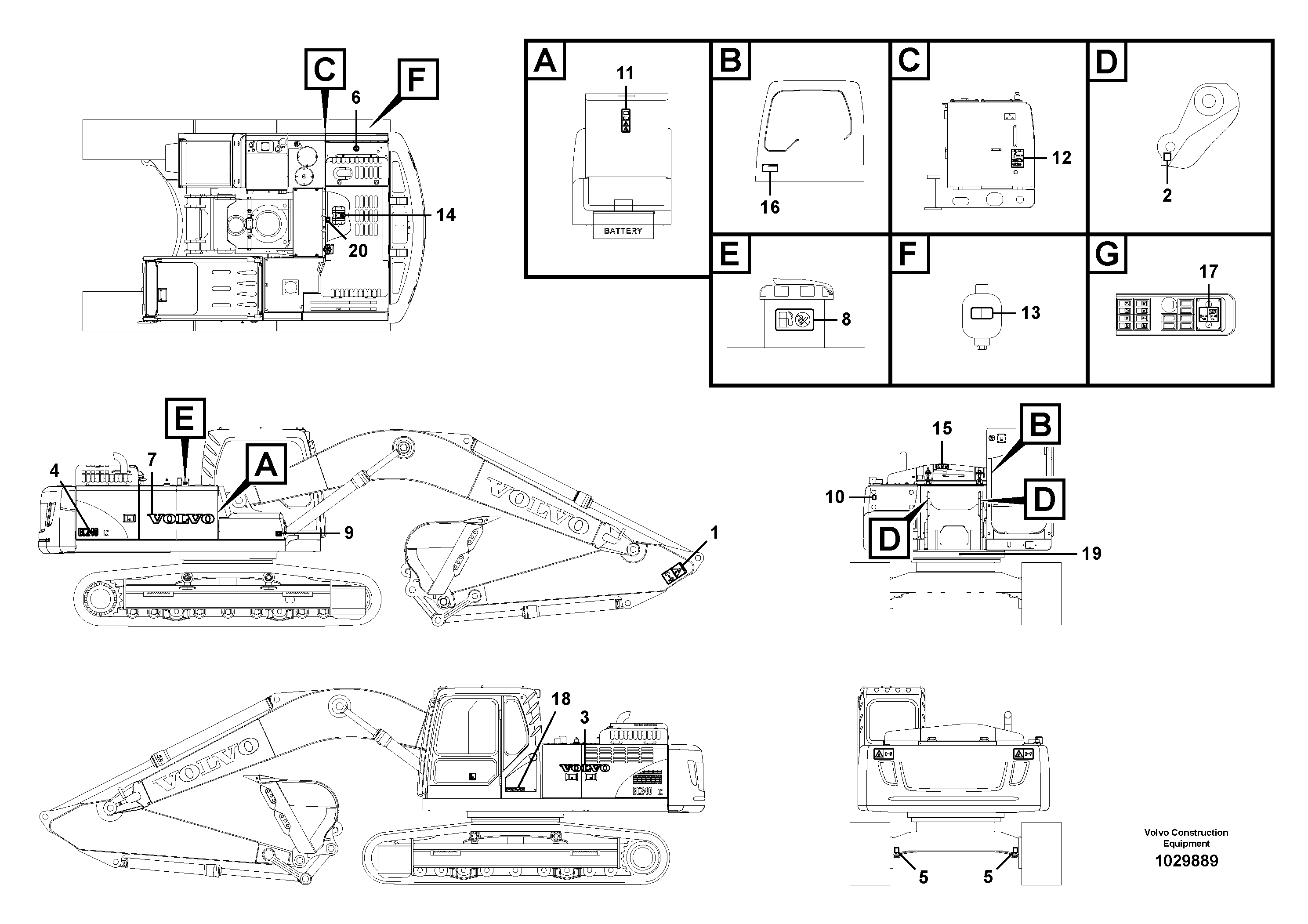 Cylinder Block VOE14604298 VOLVO