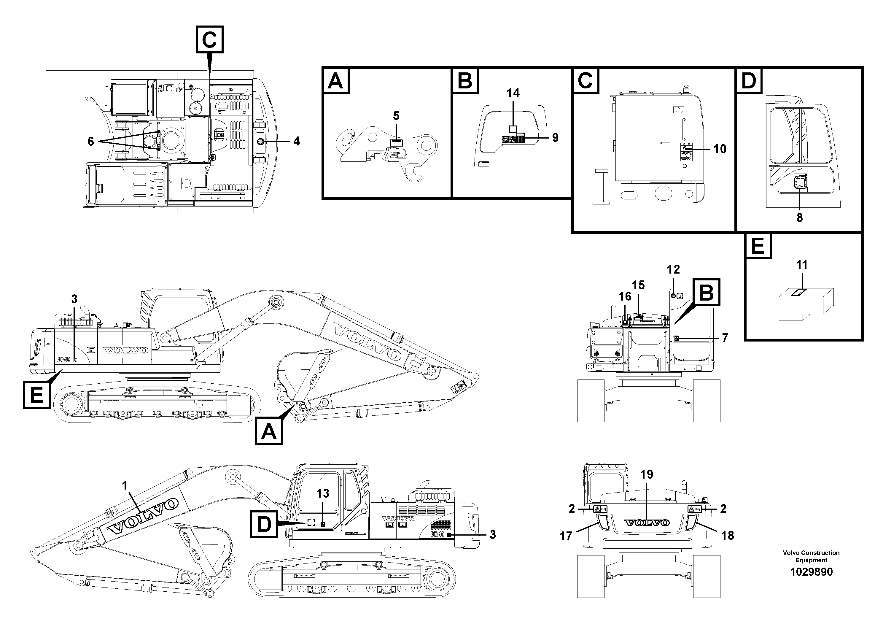 Cylinder Block VOE14606624 VOLVO