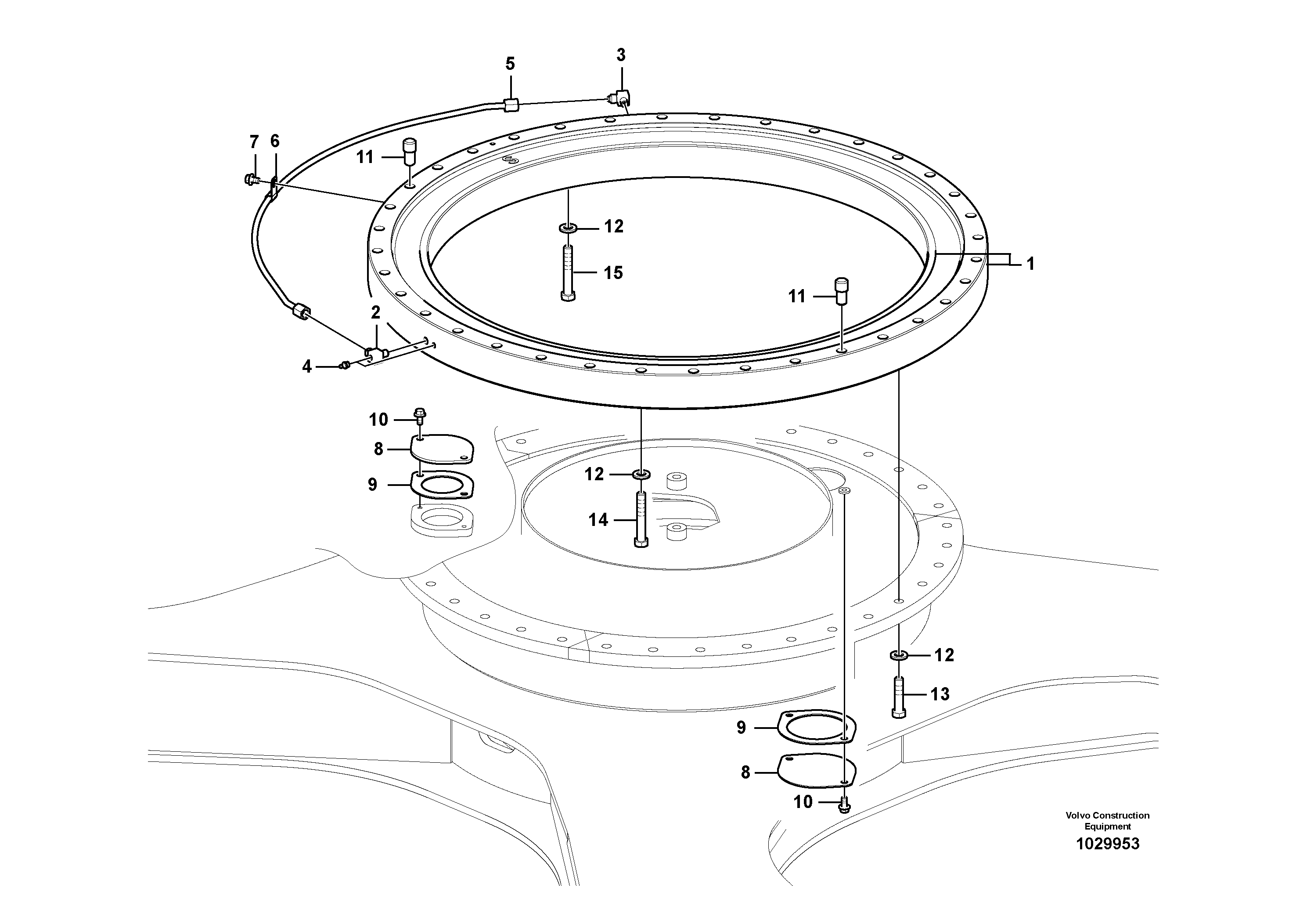 Mounting rail VOE993076 VOLVO