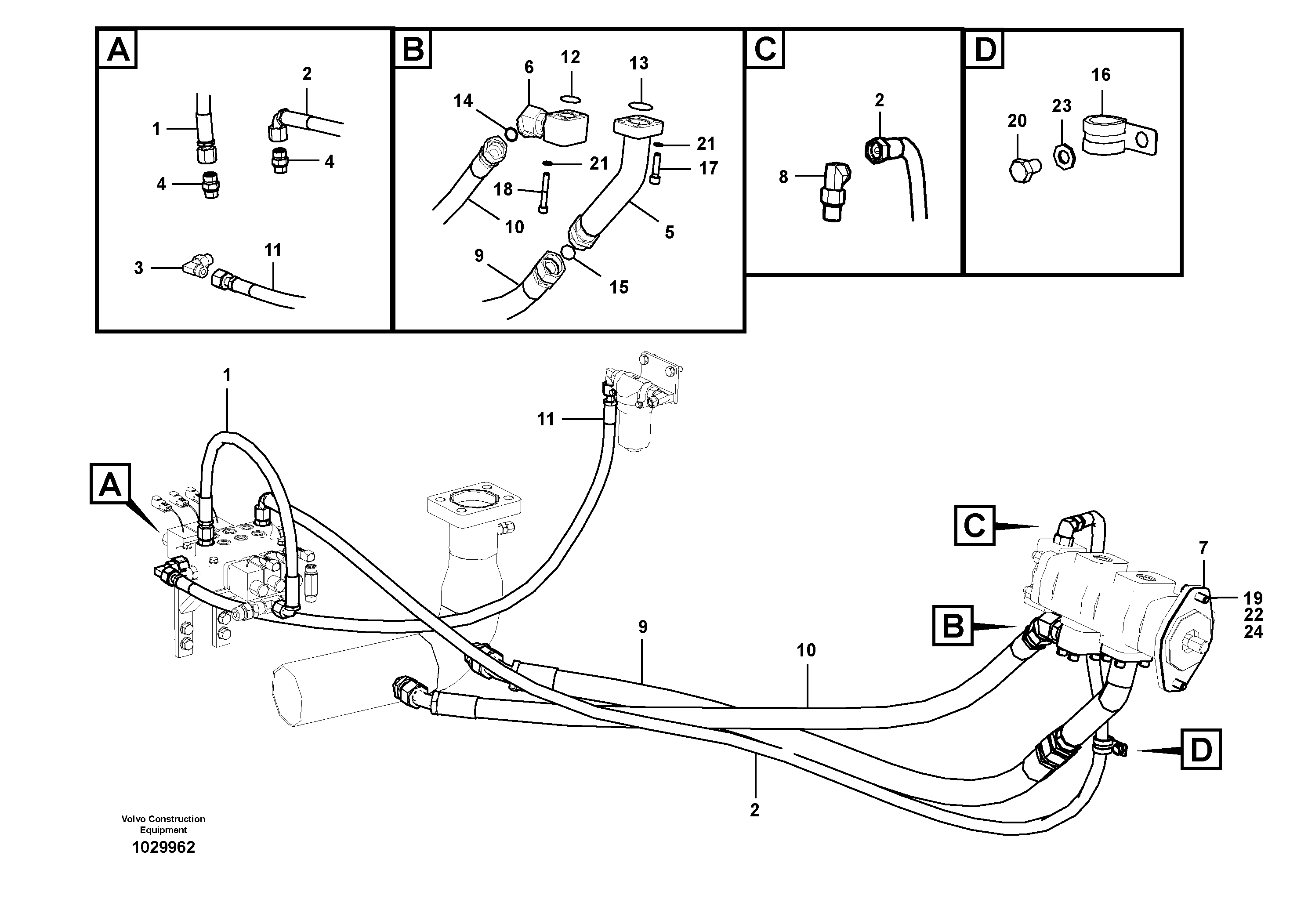 Timing gear casing VOE936944 VOLVO