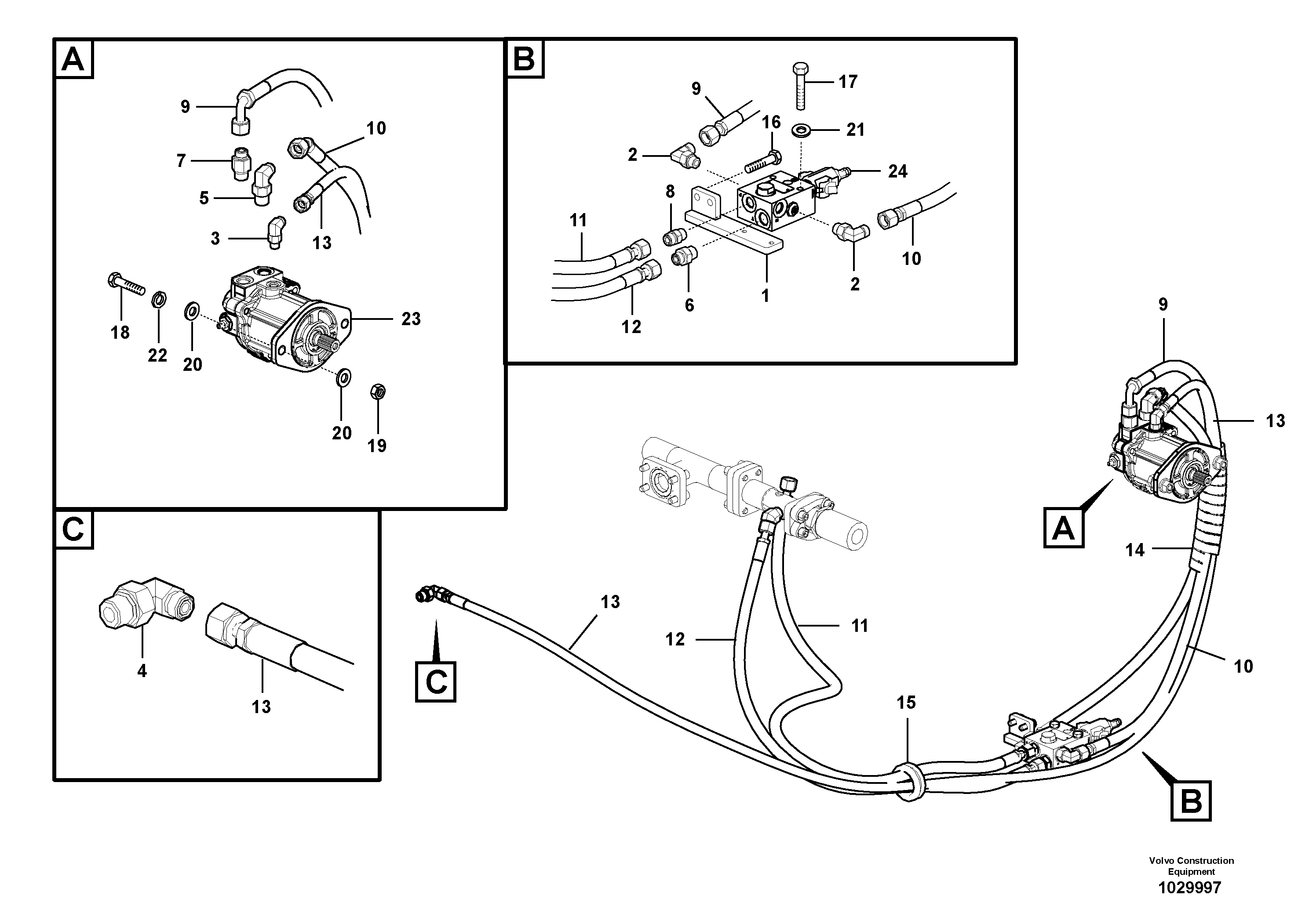 Timing gear casing VOE936686 VOLVO
