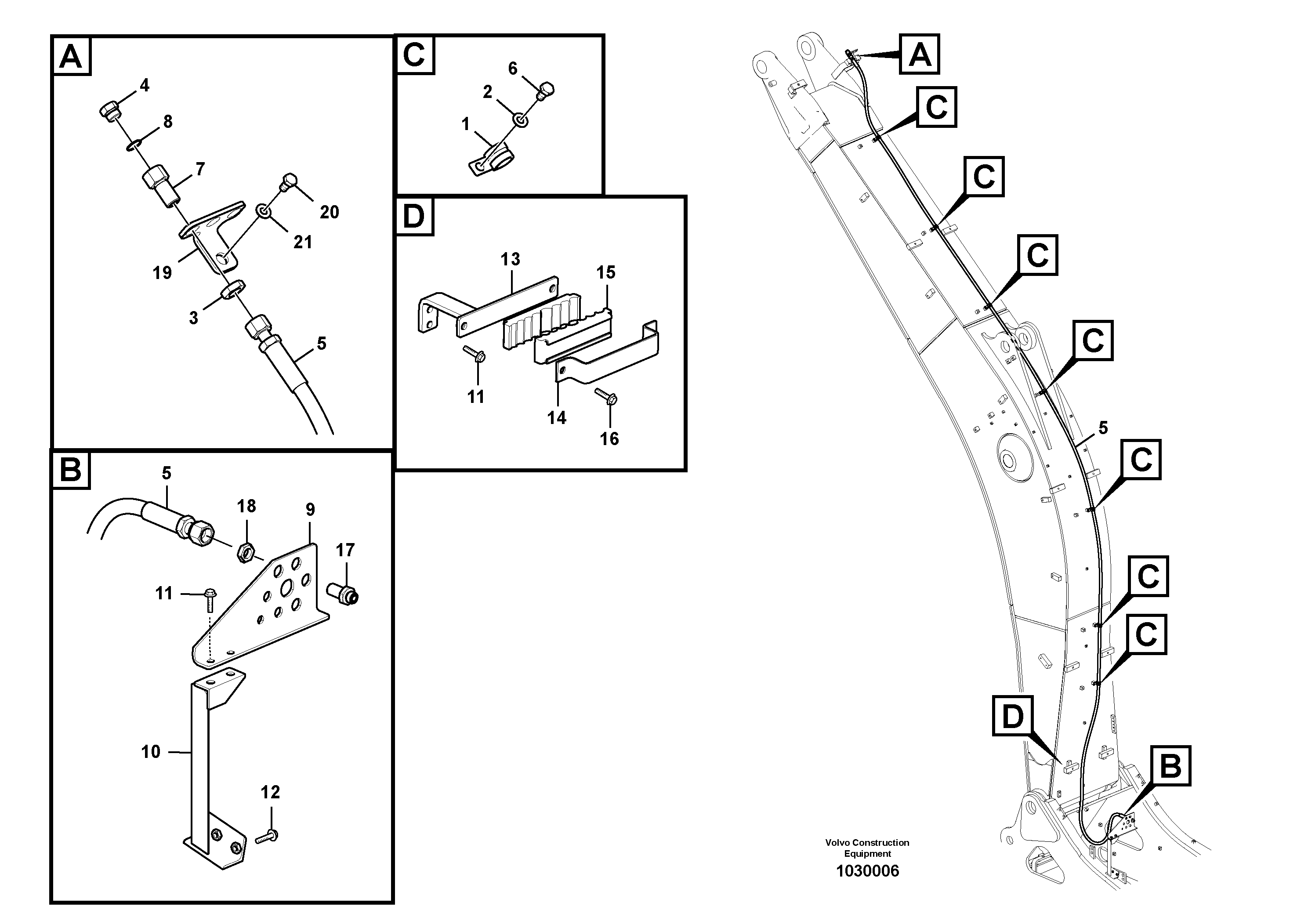 Timing gear casing VOE937606 VOLVO