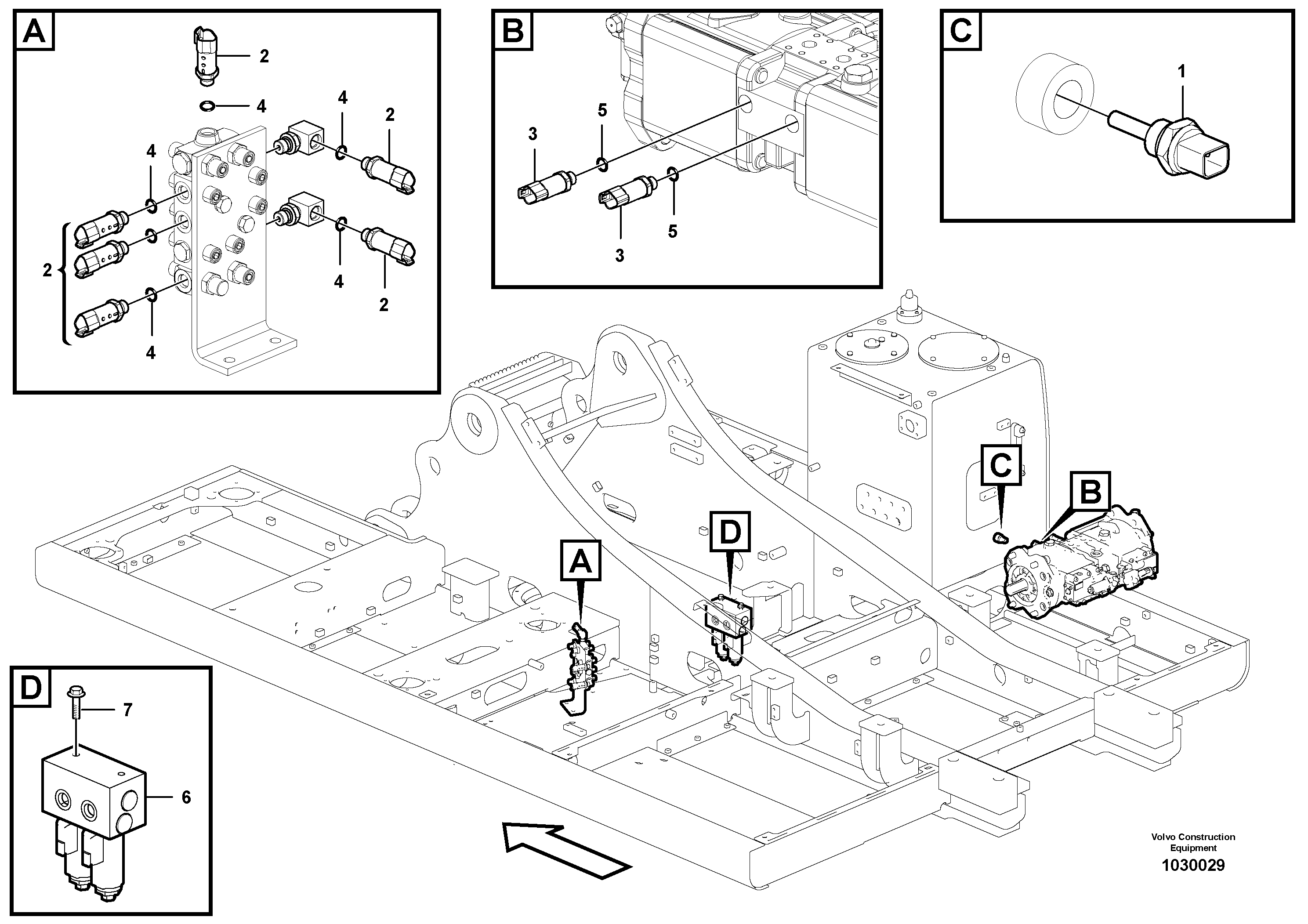 Pressure Sensor VOE17253748 VOLVO
