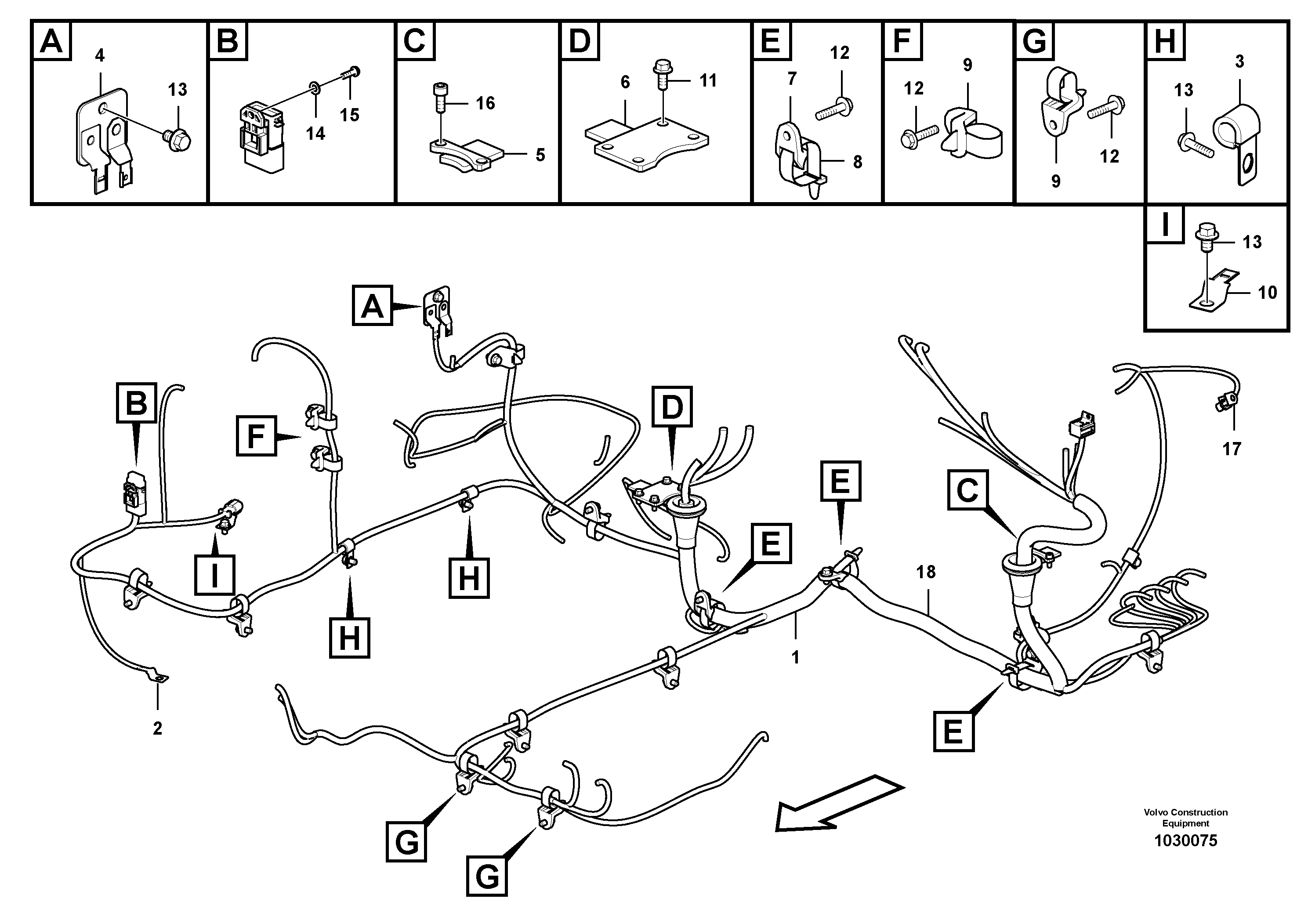 Wire harness VOE14635865 VOLVO