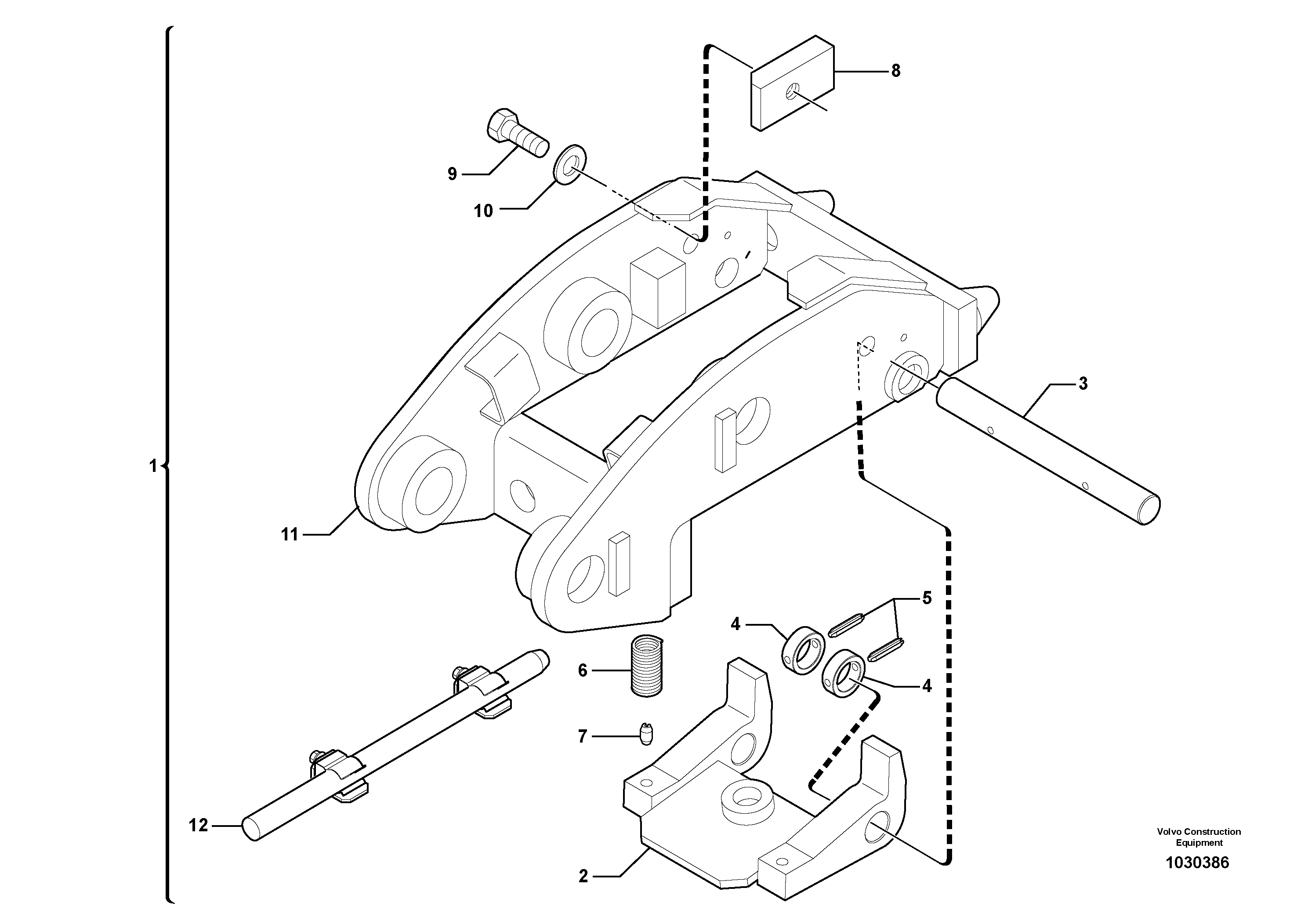 Тормозной шланг VOE15636472 VOLVO