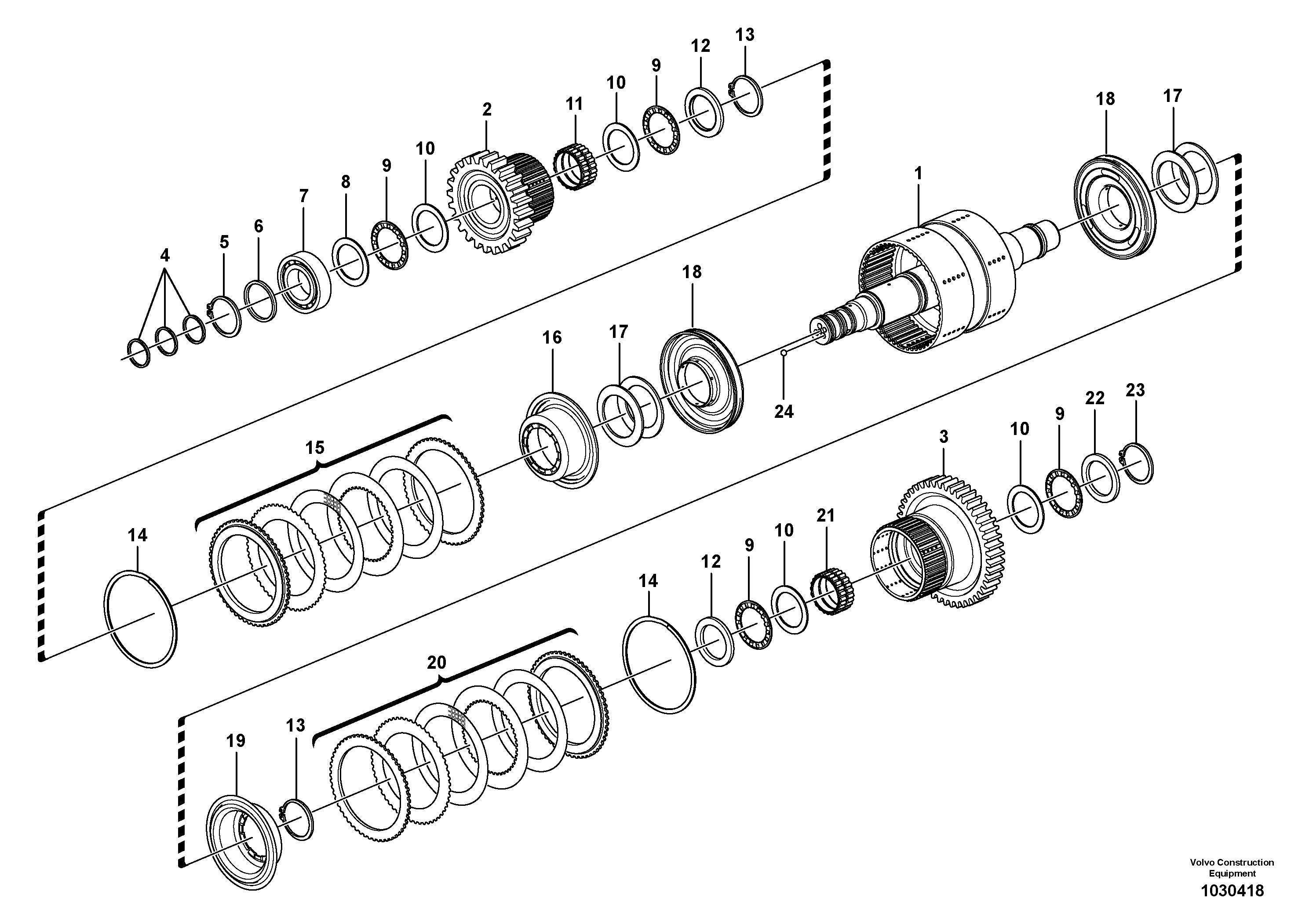 Tensioner VOE11144006 VOLVO