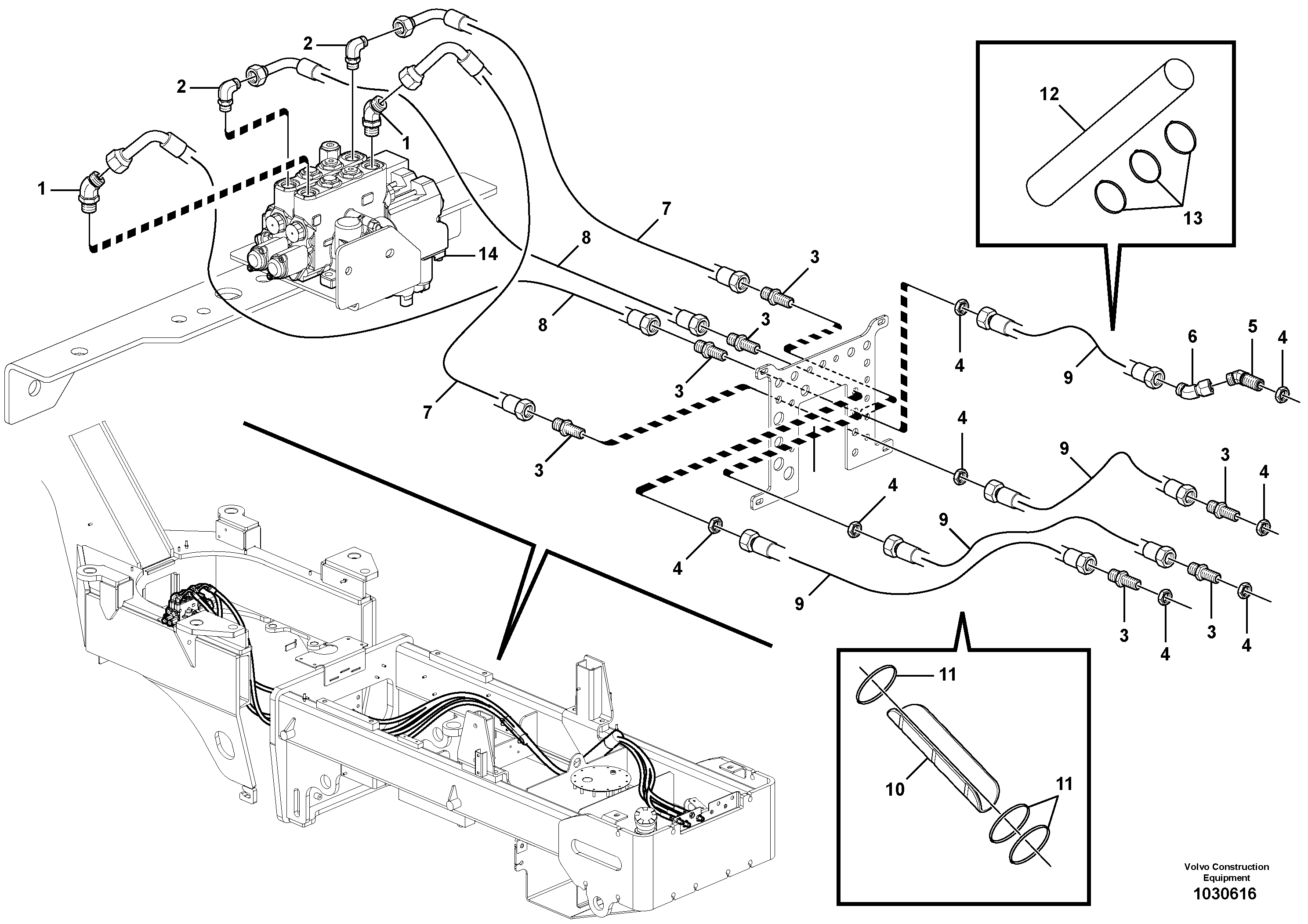 Timing gear casing VOE12744753 VOLVO