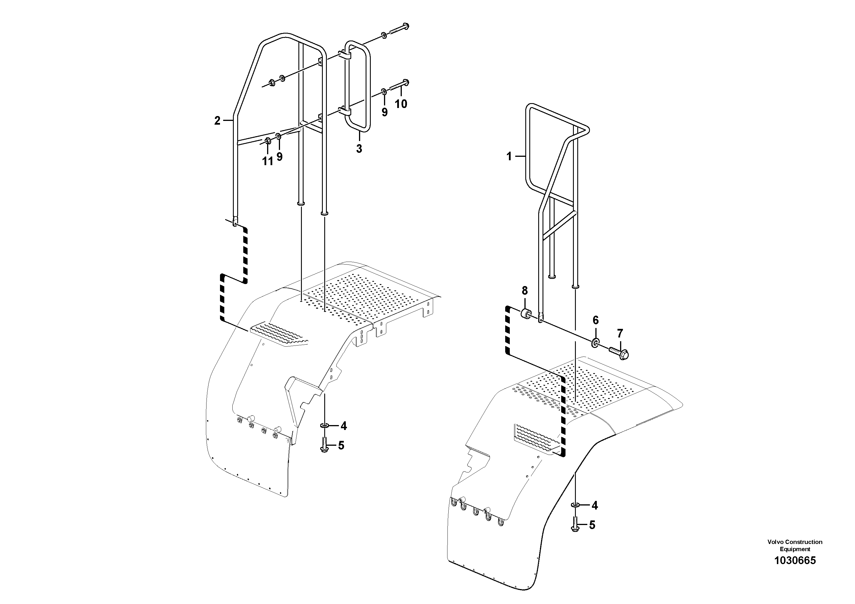 Handrail VOE11435645 VOLVO