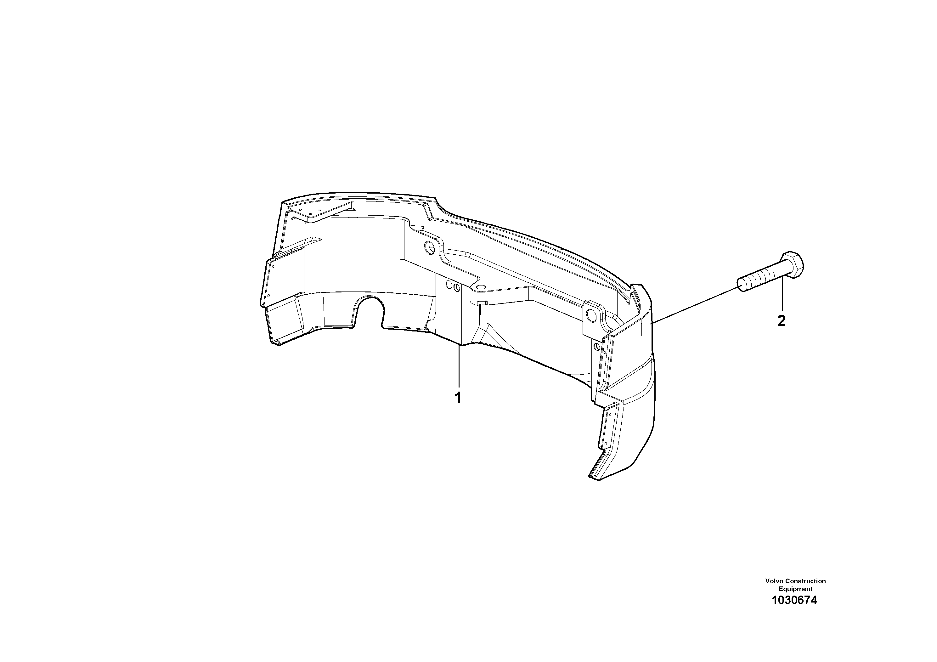 Mounting rail VOE15604232 VOLVO