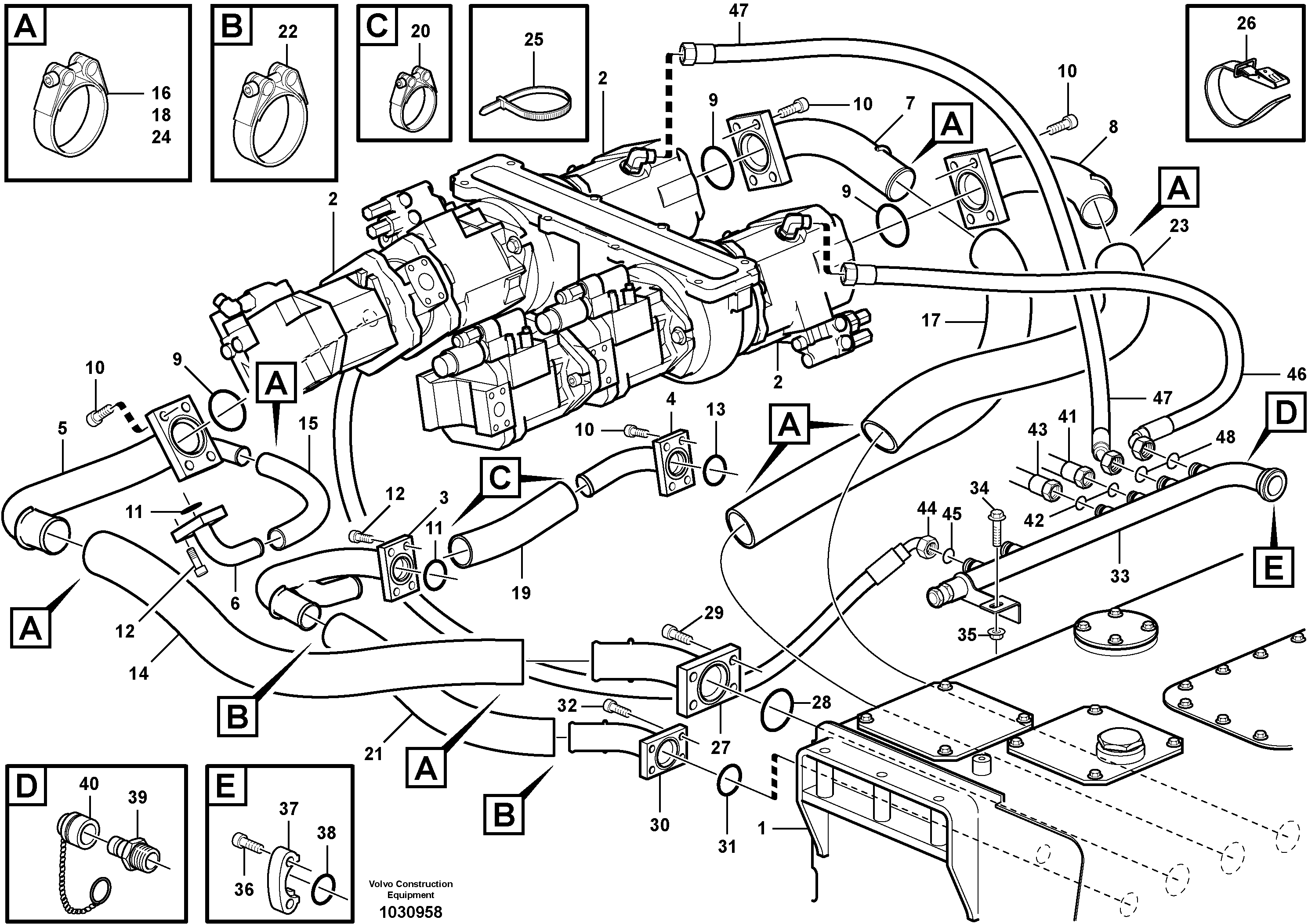 Timing gear casing VOE938026 VOLVO