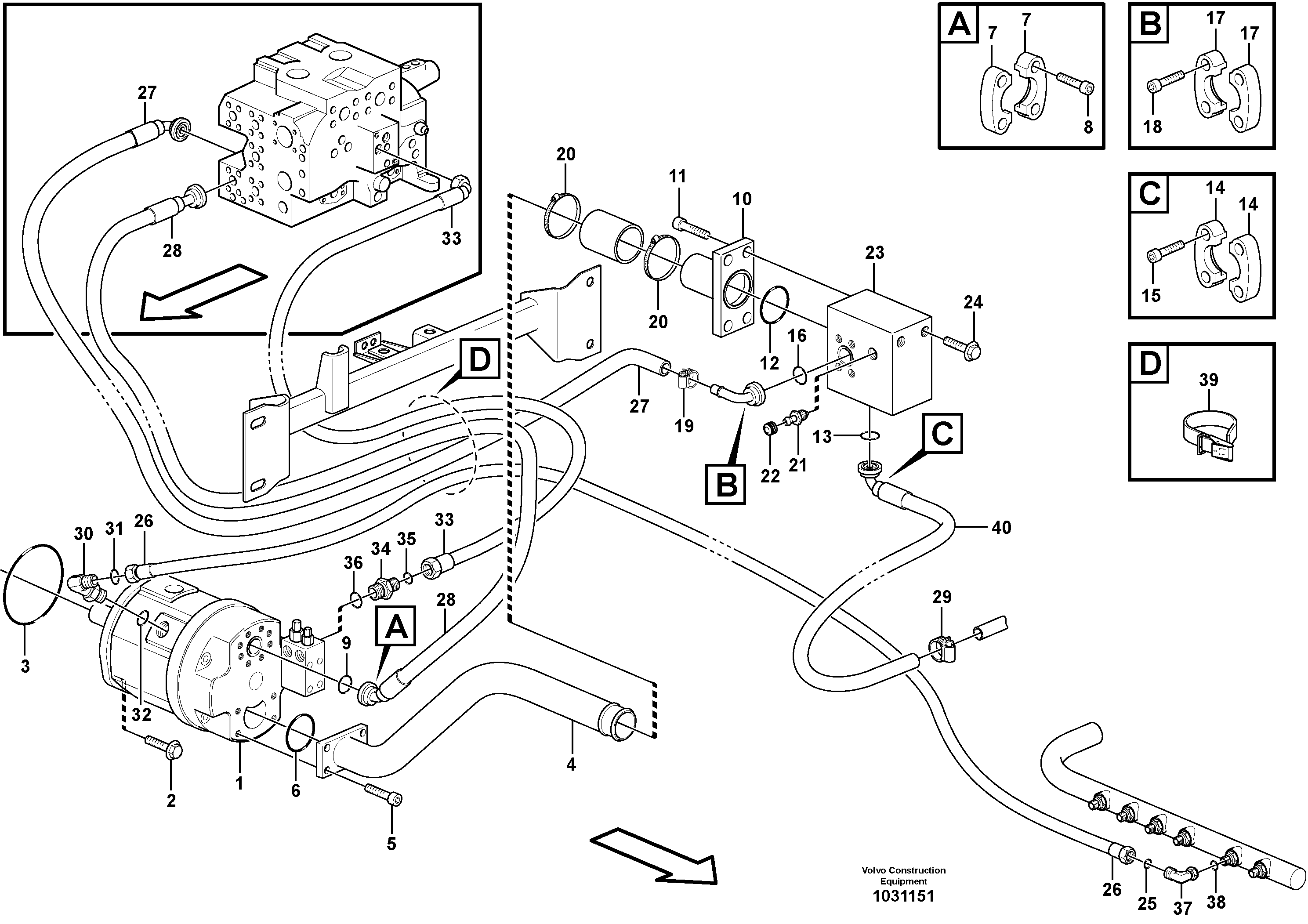 Timing gear casing VOE936347 VOLVO