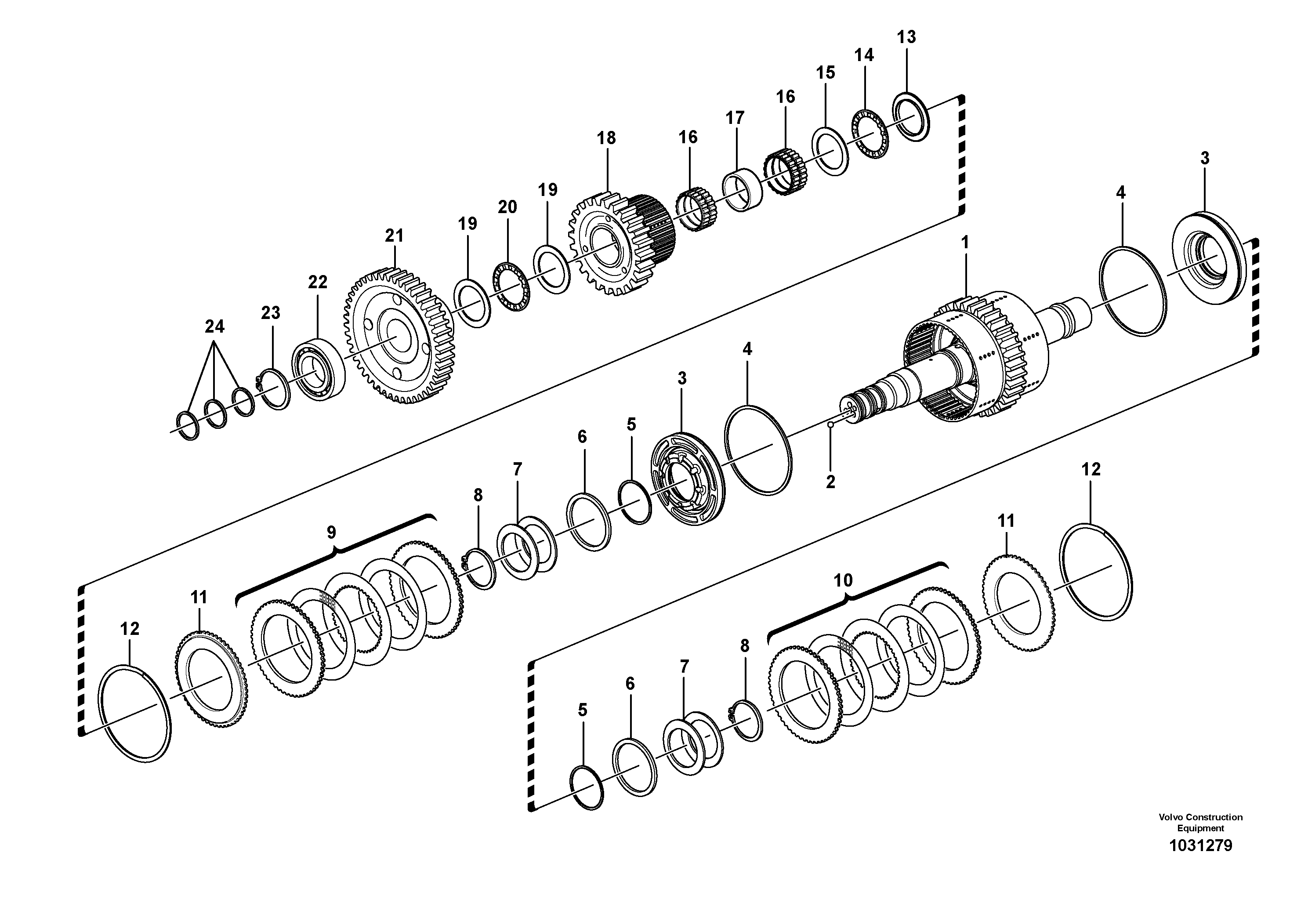 Скользящий зуб VOE11037566 VOLVO