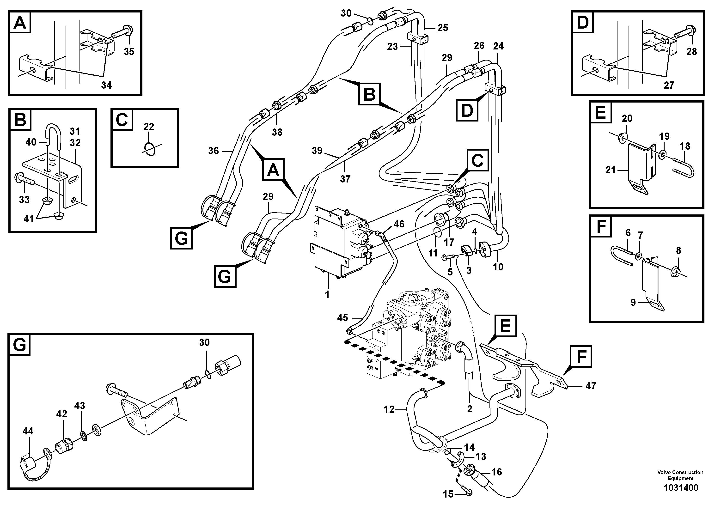 Control sleeve VOE11411945 VOLVO