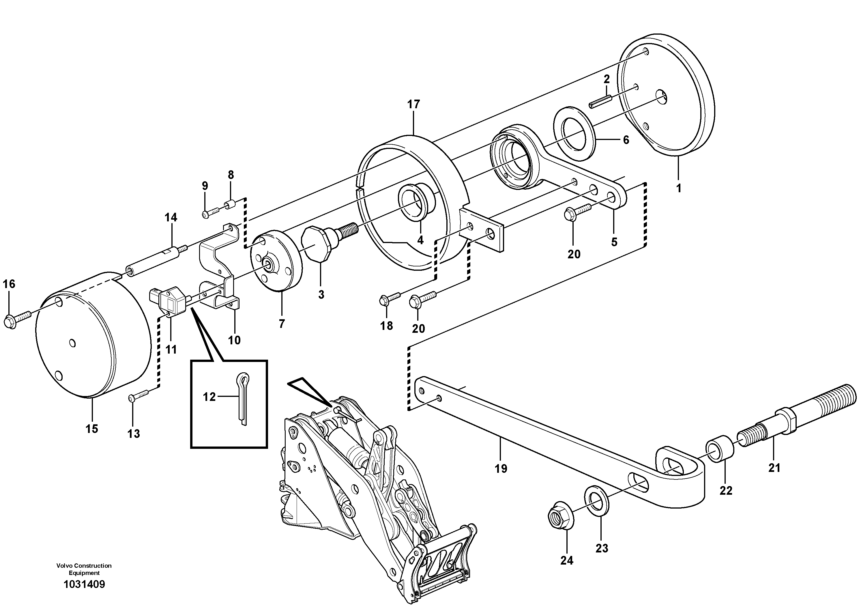 Captive Nut VOE11432130 VOLVO