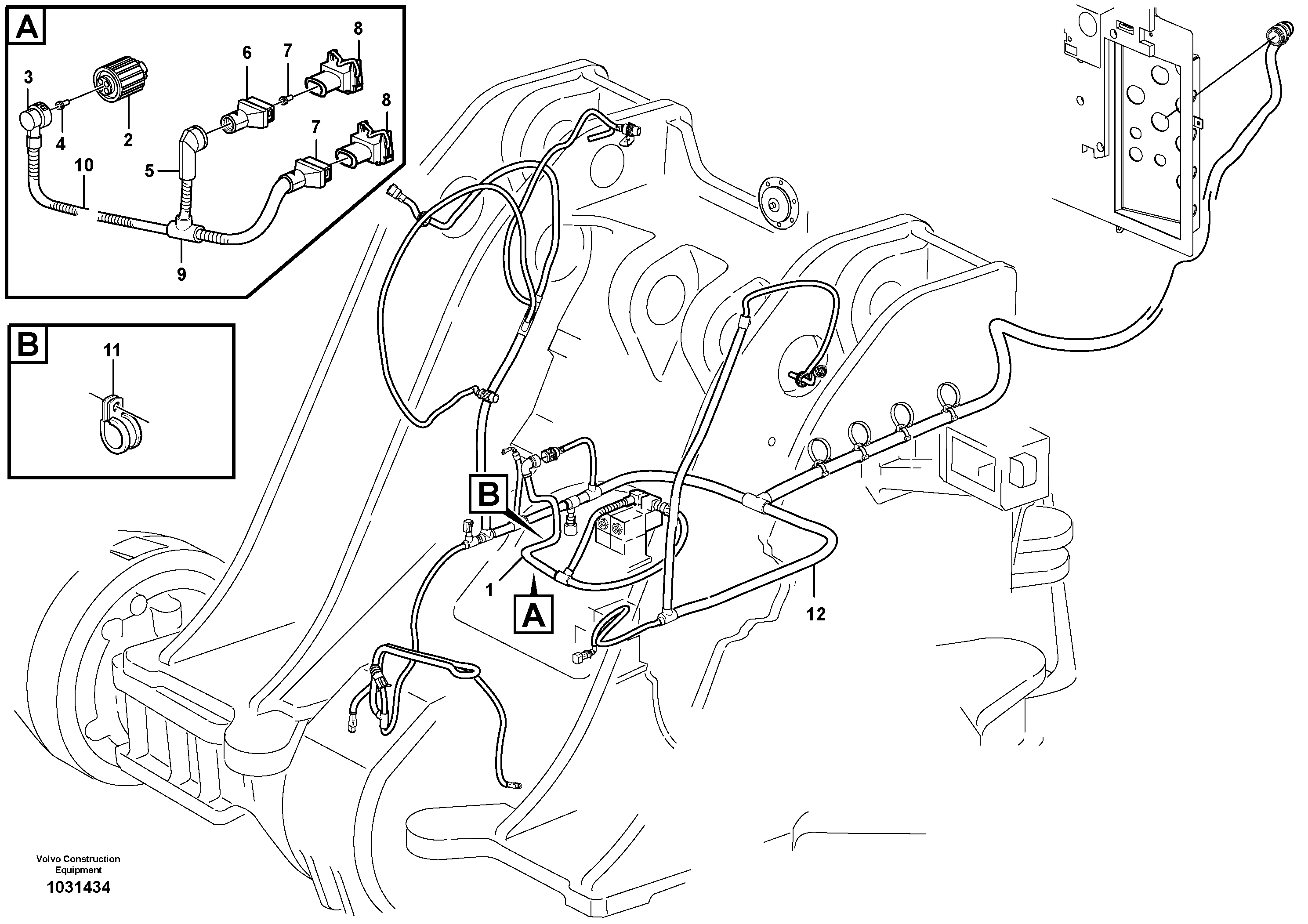 Rubber cushion VOE11171234 VOLVO