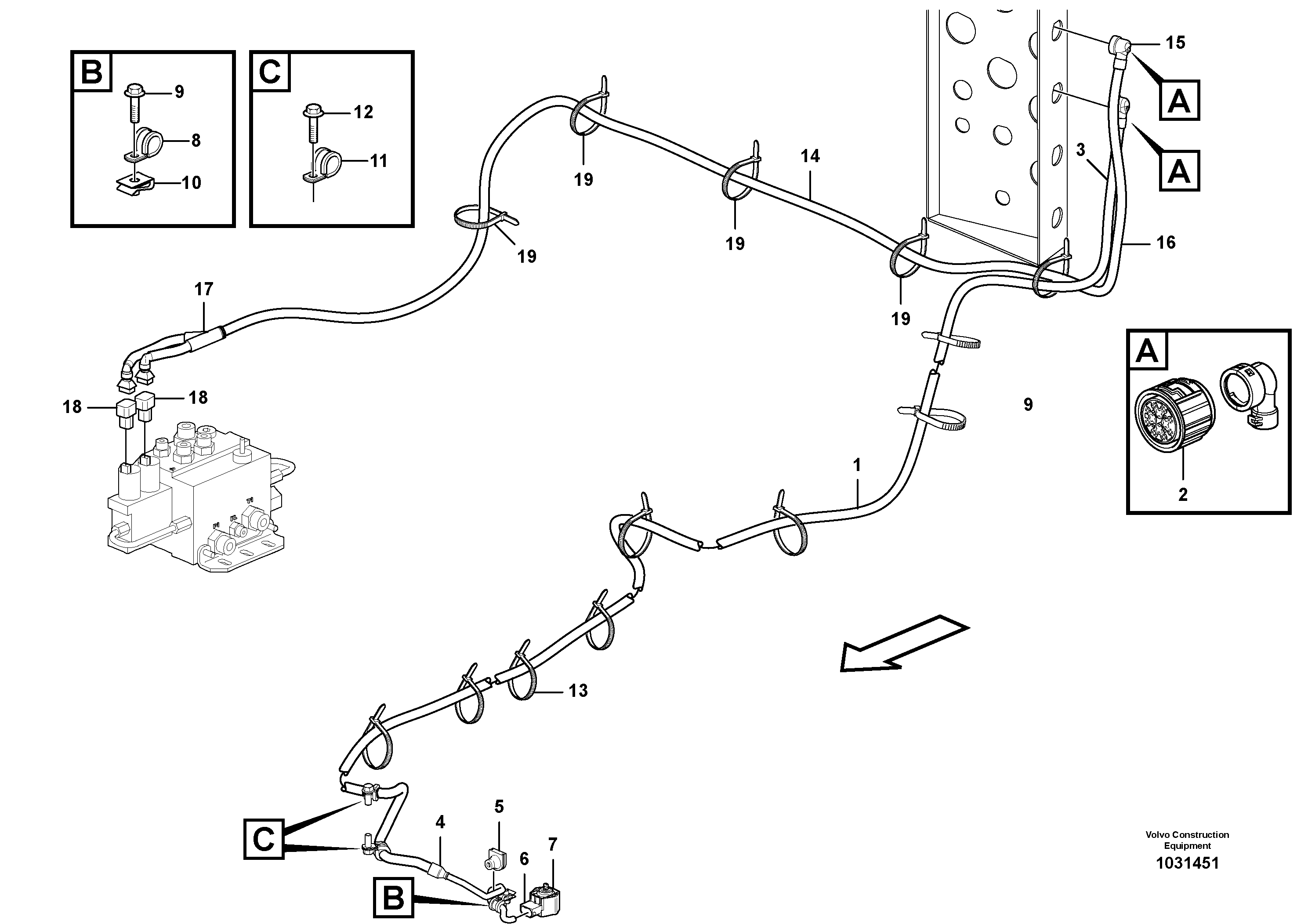 Rubber cushion VOE11171237 VOLVO