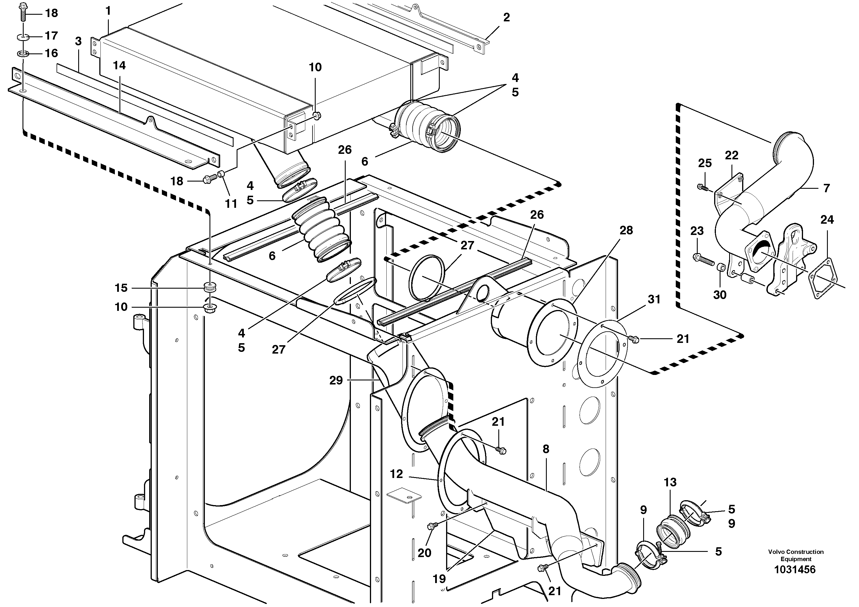 Seat frame VOE12749569 VOLVO