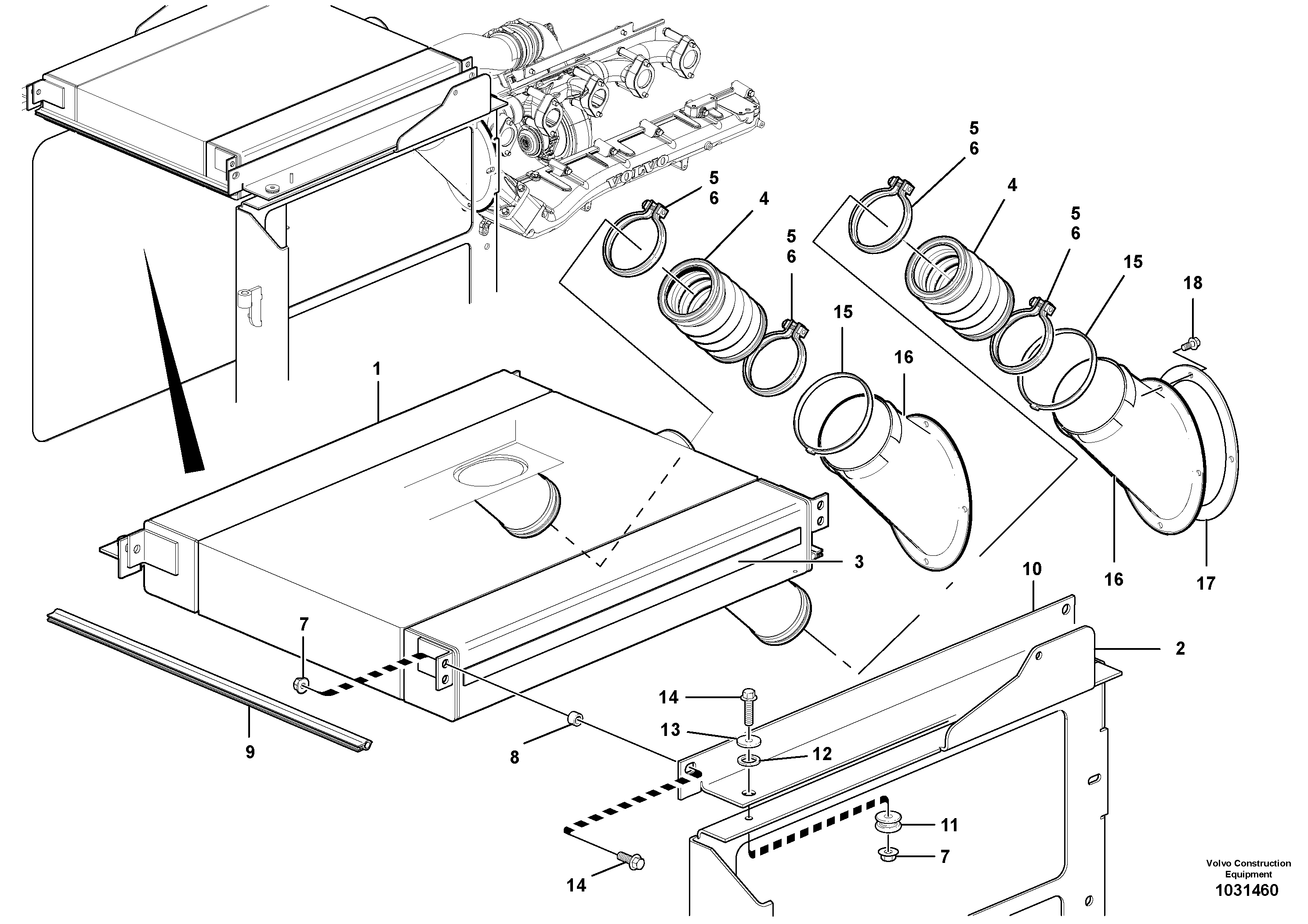 Seat frame VOE12749571 VOLVO