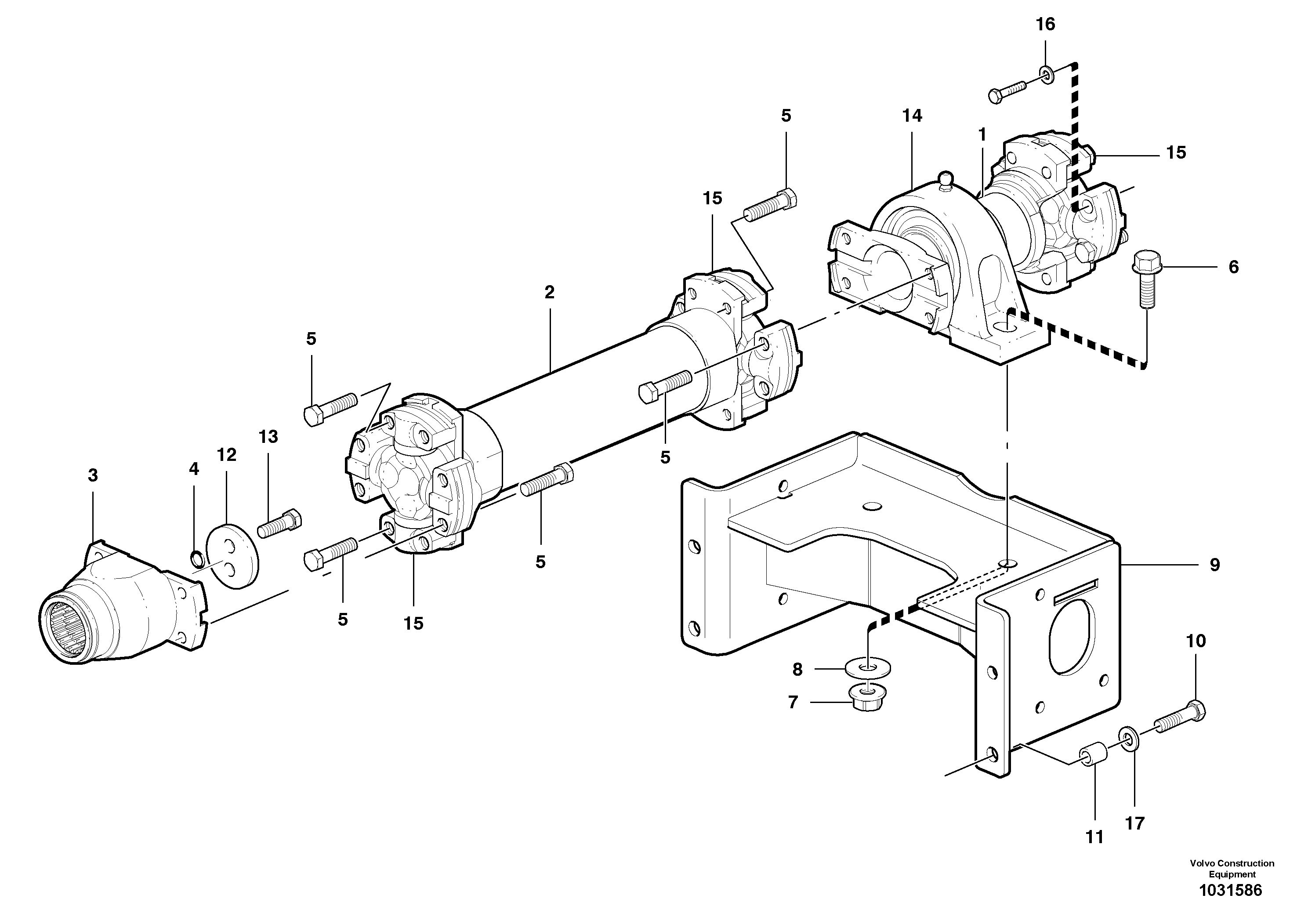 Mounting rail VOE983282 VOLVO
