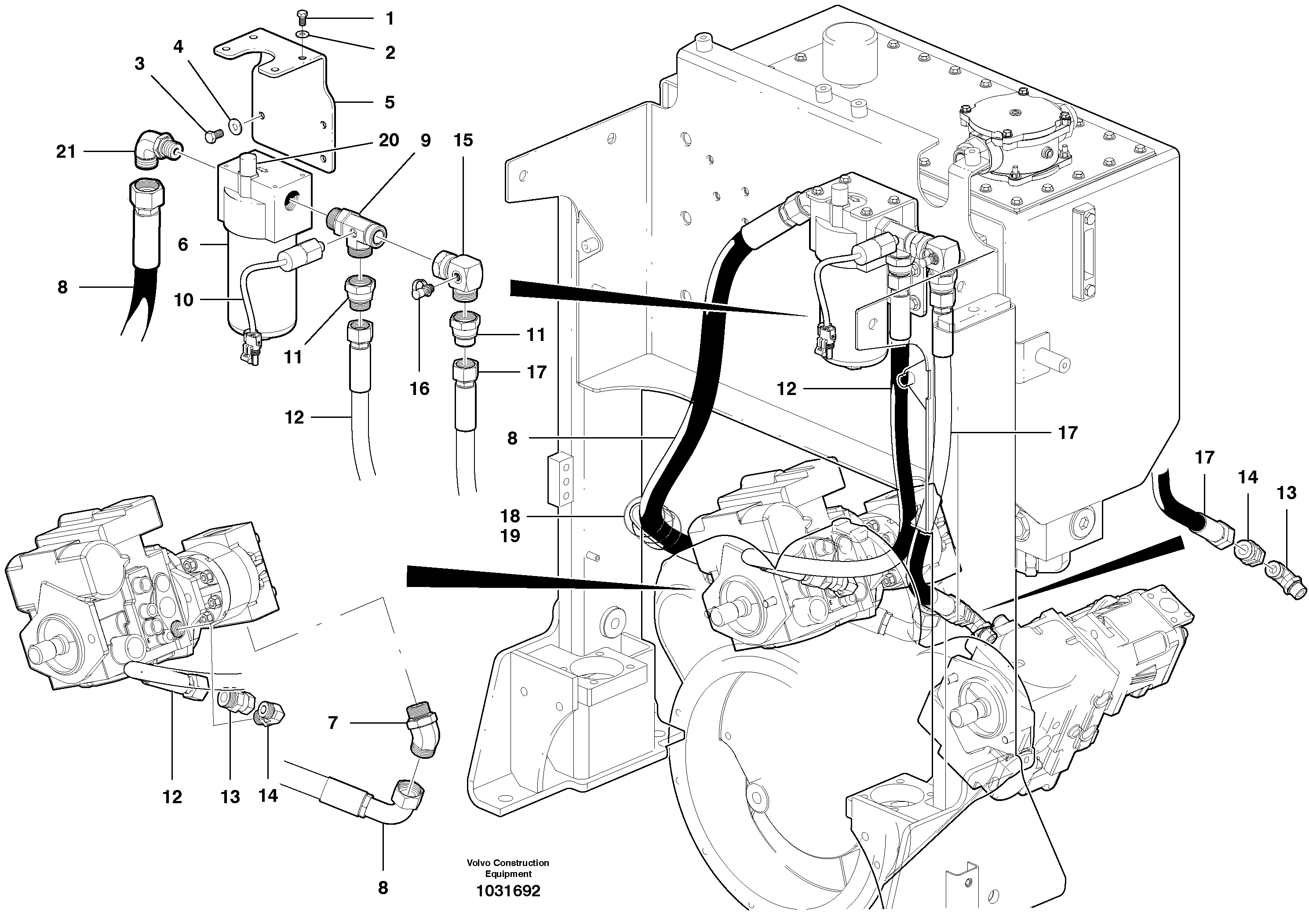 Water pump ger VOE935018 VOLVO