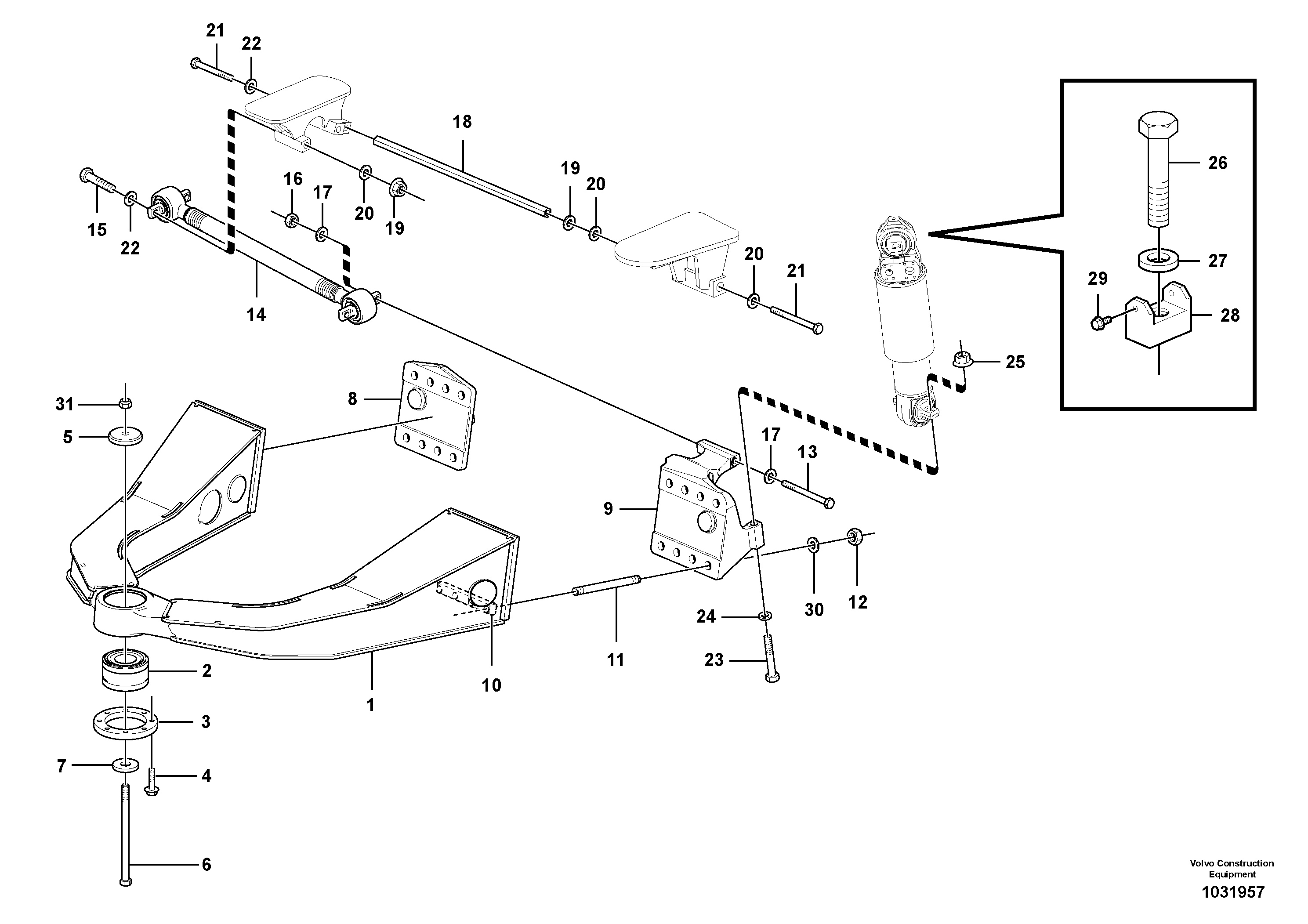 Seat frame VOE16842755 VOLVO