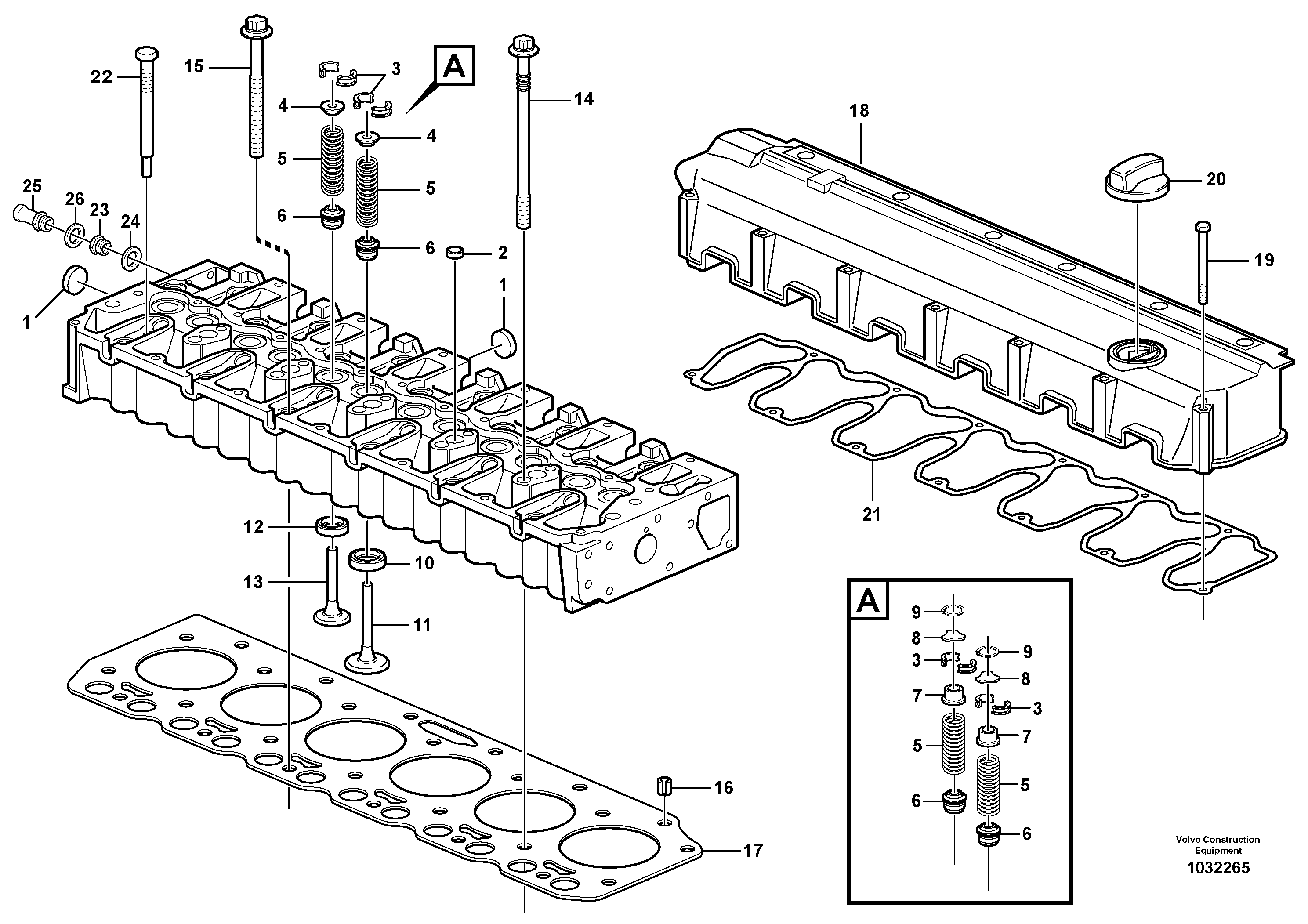 Cylinder head VOE20747867 VOLVO