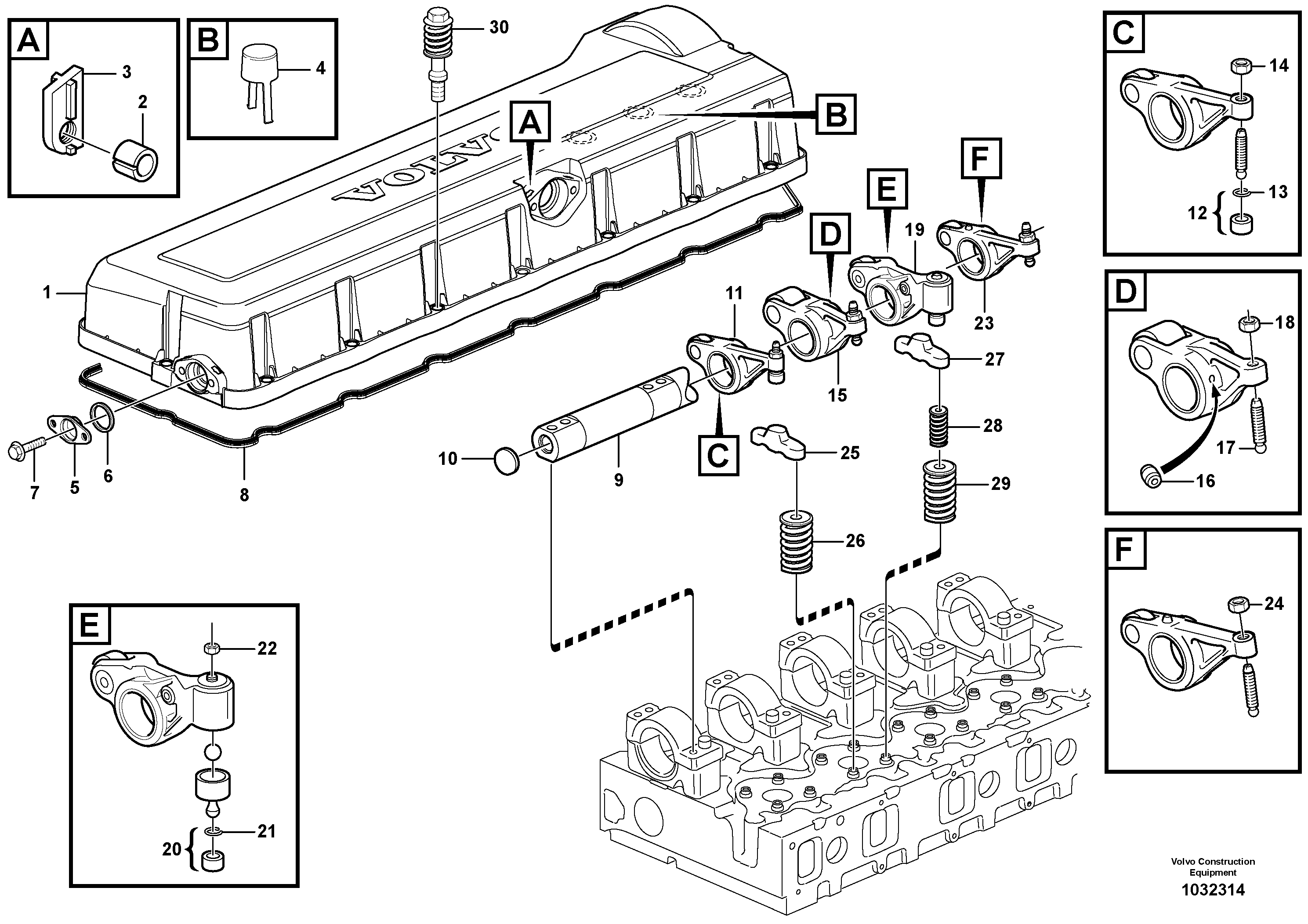 Панель детали VOE21132292 VOLVO