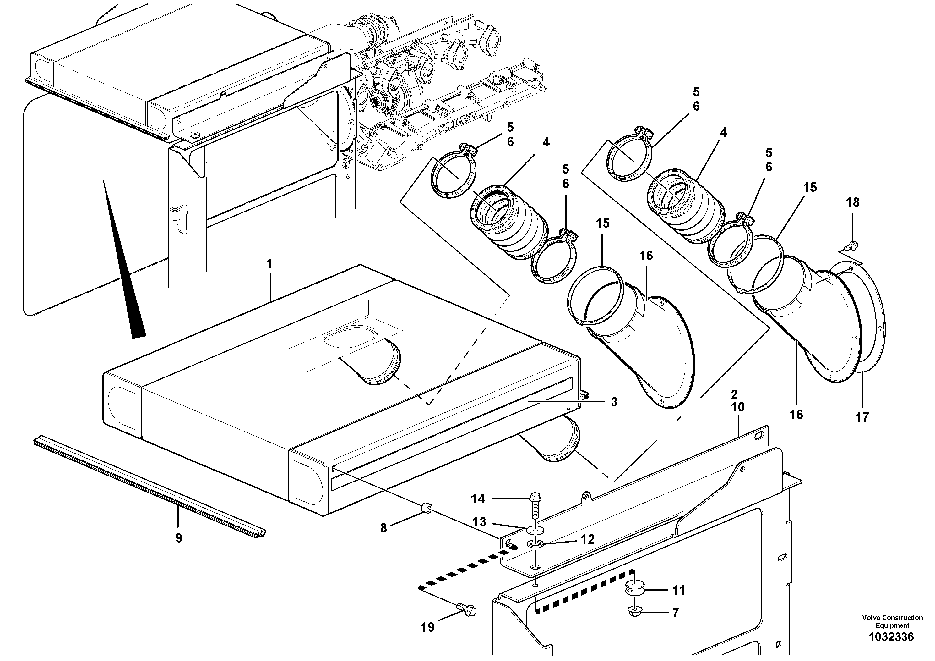 Seat frame VOE12749839 VOLVO