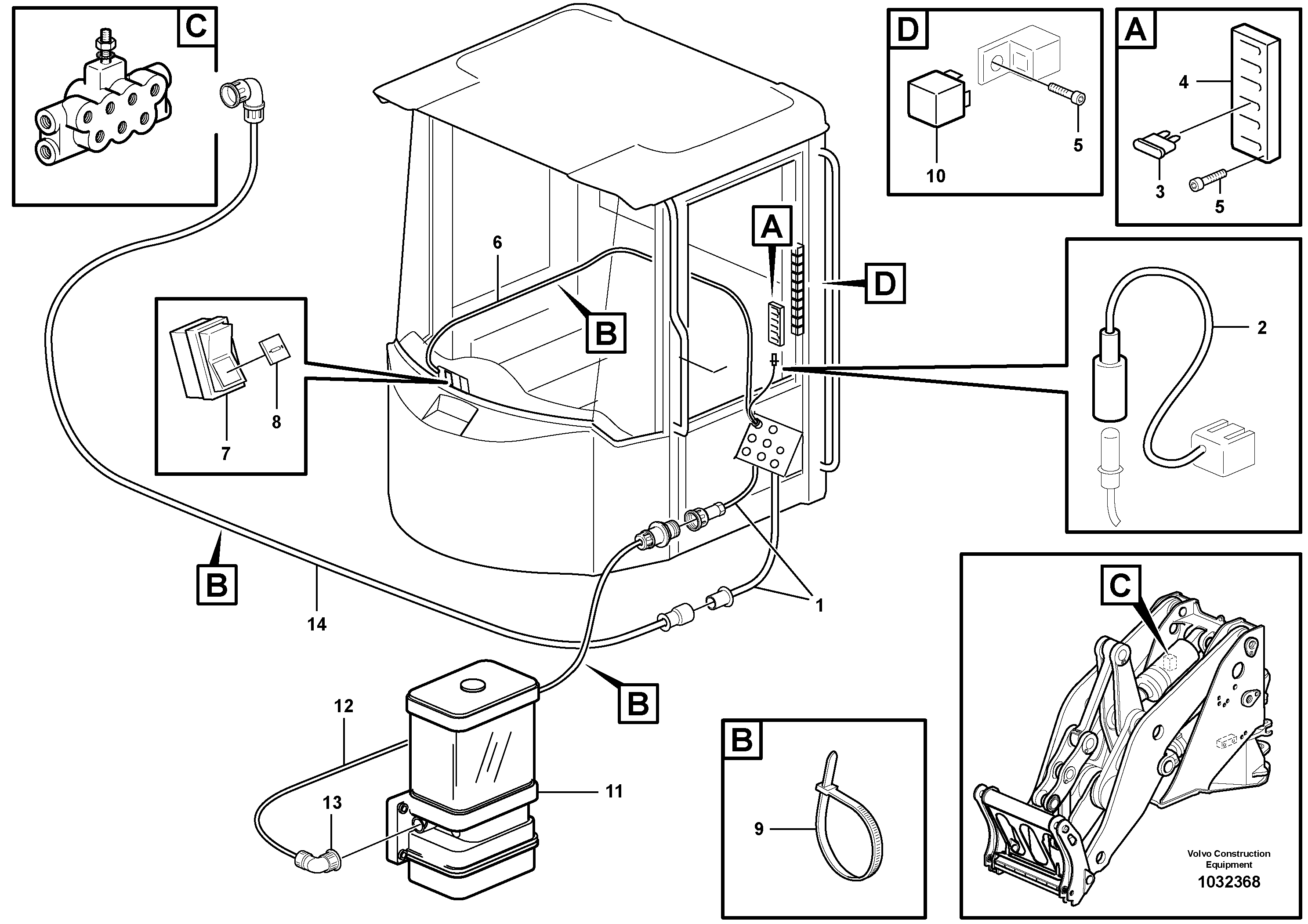 Rubber cushion VOE11716355 VOLVO