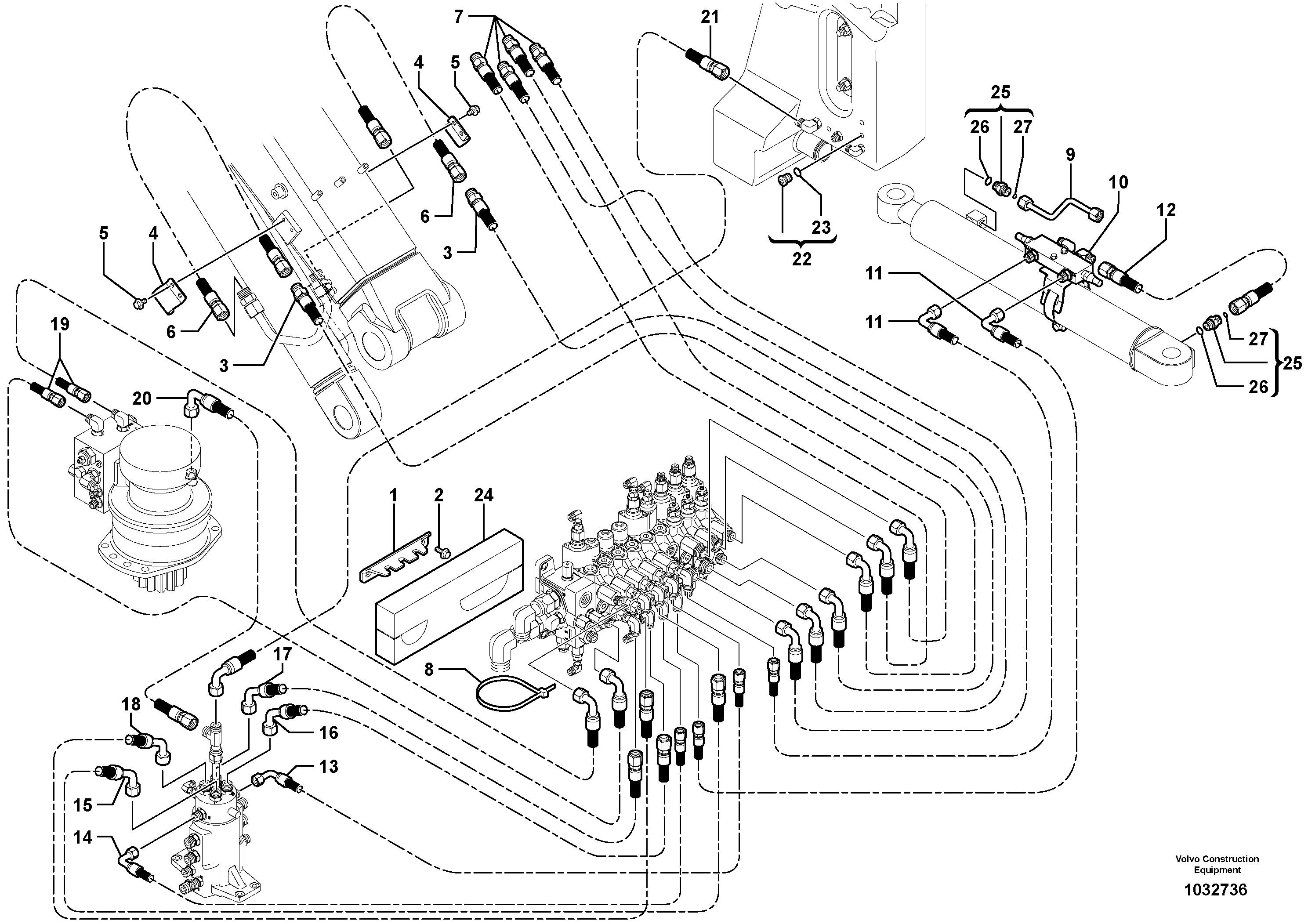 Timing gear casing VOE15612092 VOLVO