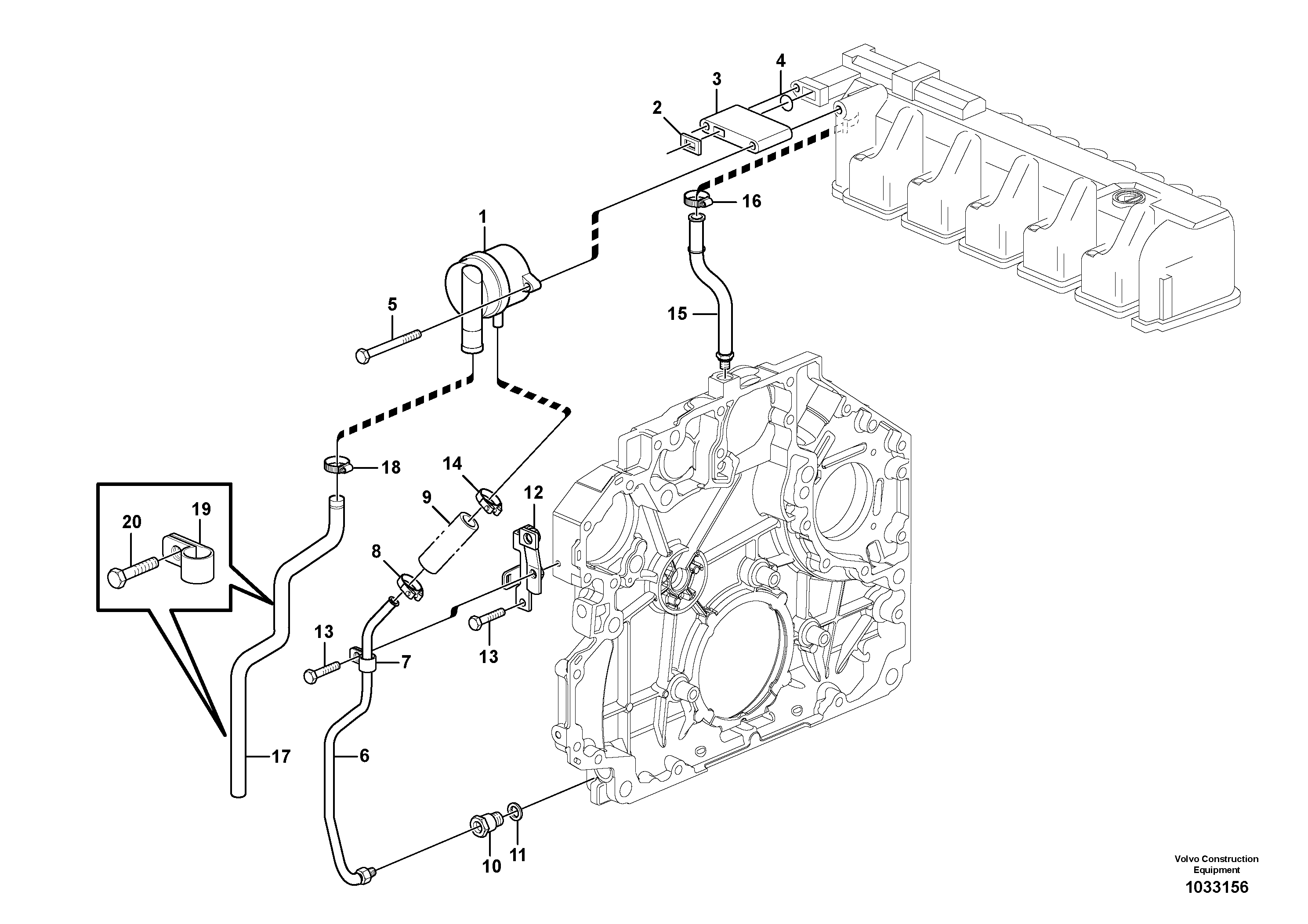 Fuel miser valve VOE21155285 VOLVO