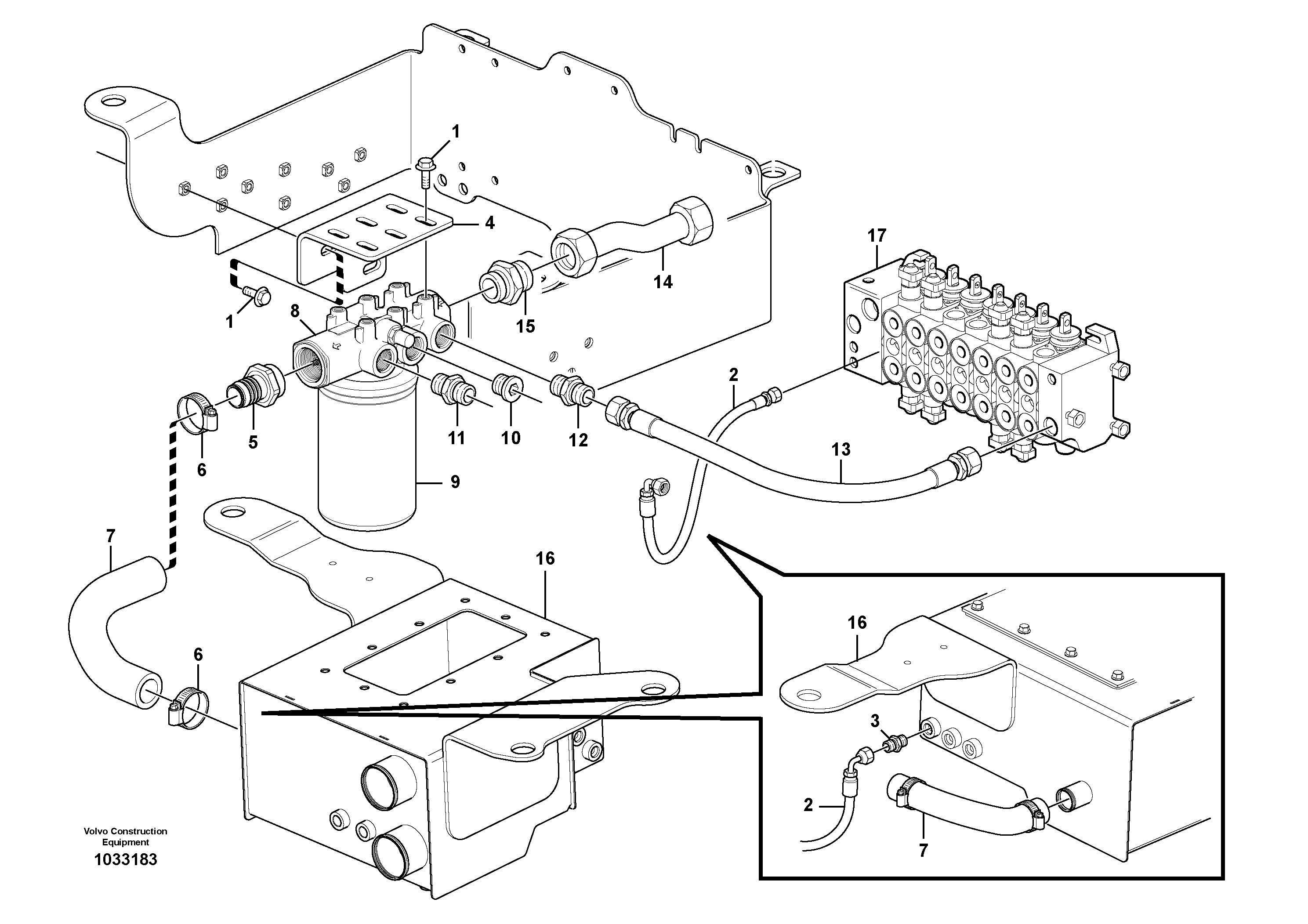 Timing gear casing VOE15038166 VOLVO