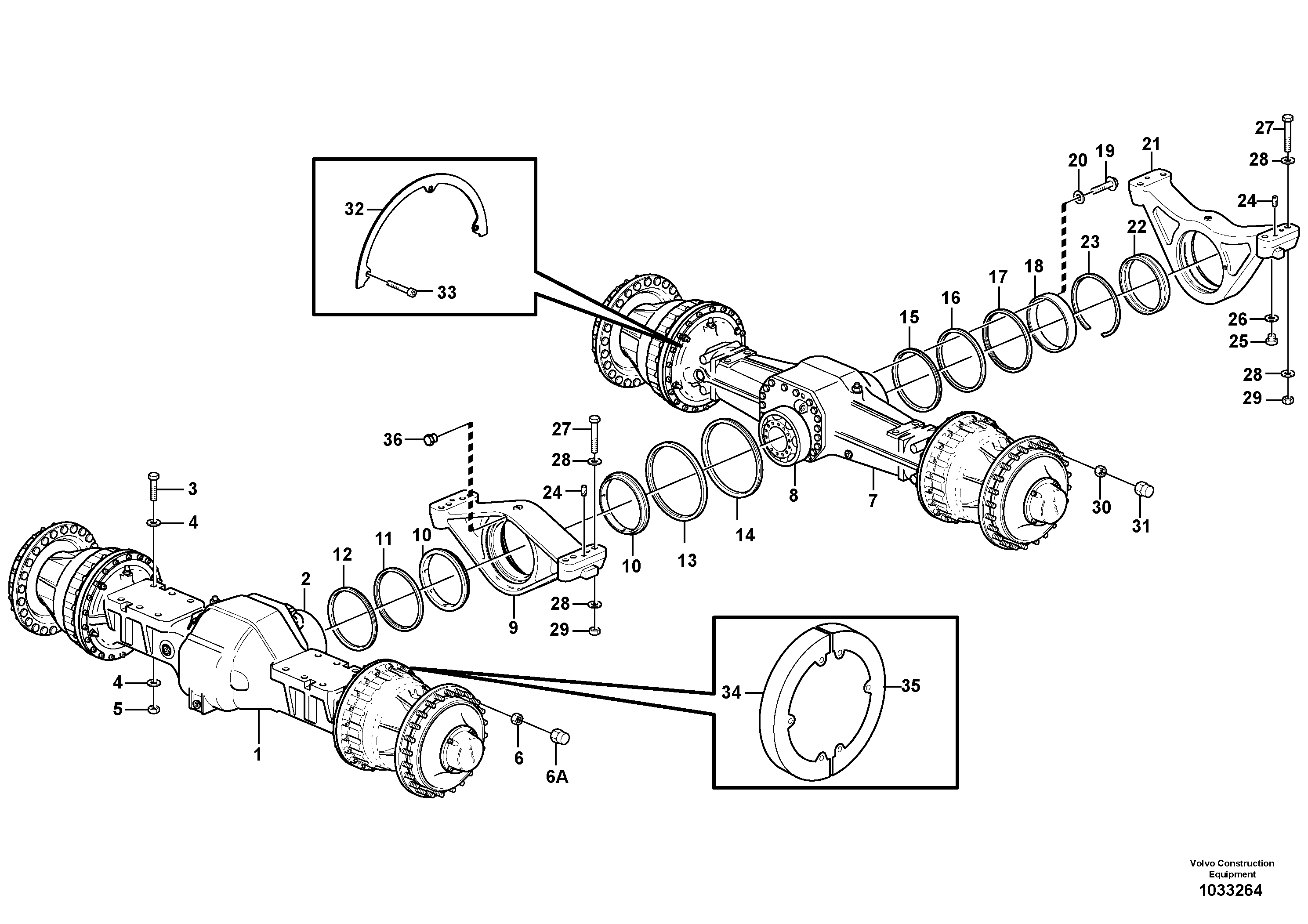 Bearing Spindle VOE11102583 VOLVO