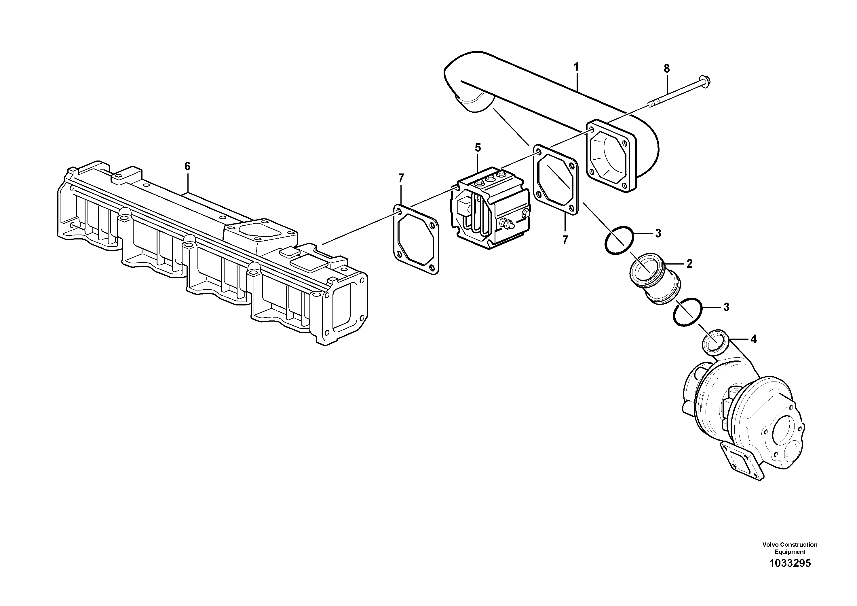 Fuel pipes, VOE21171382 VOLVO