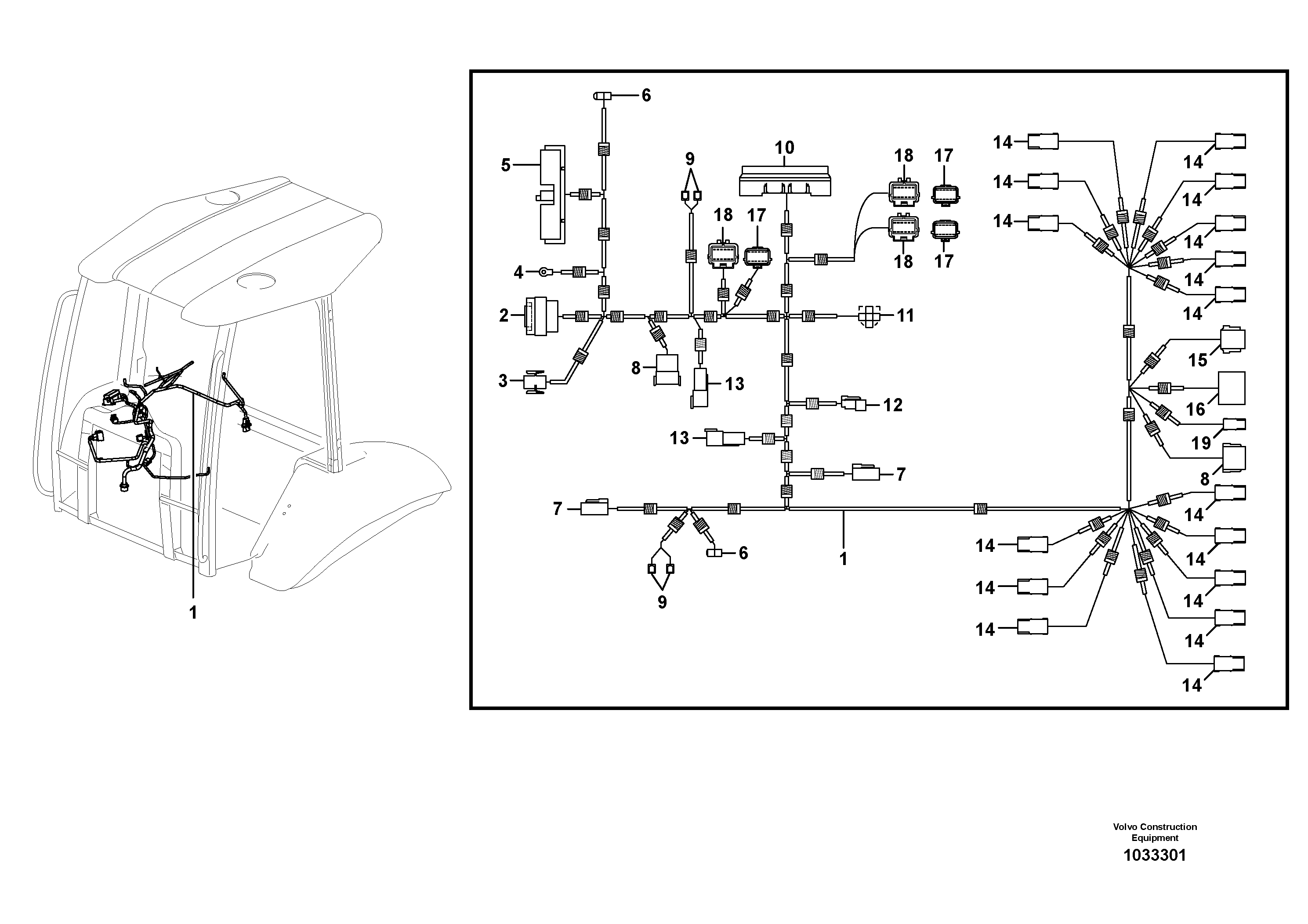 Cable terminal VOE944394 VOLVO