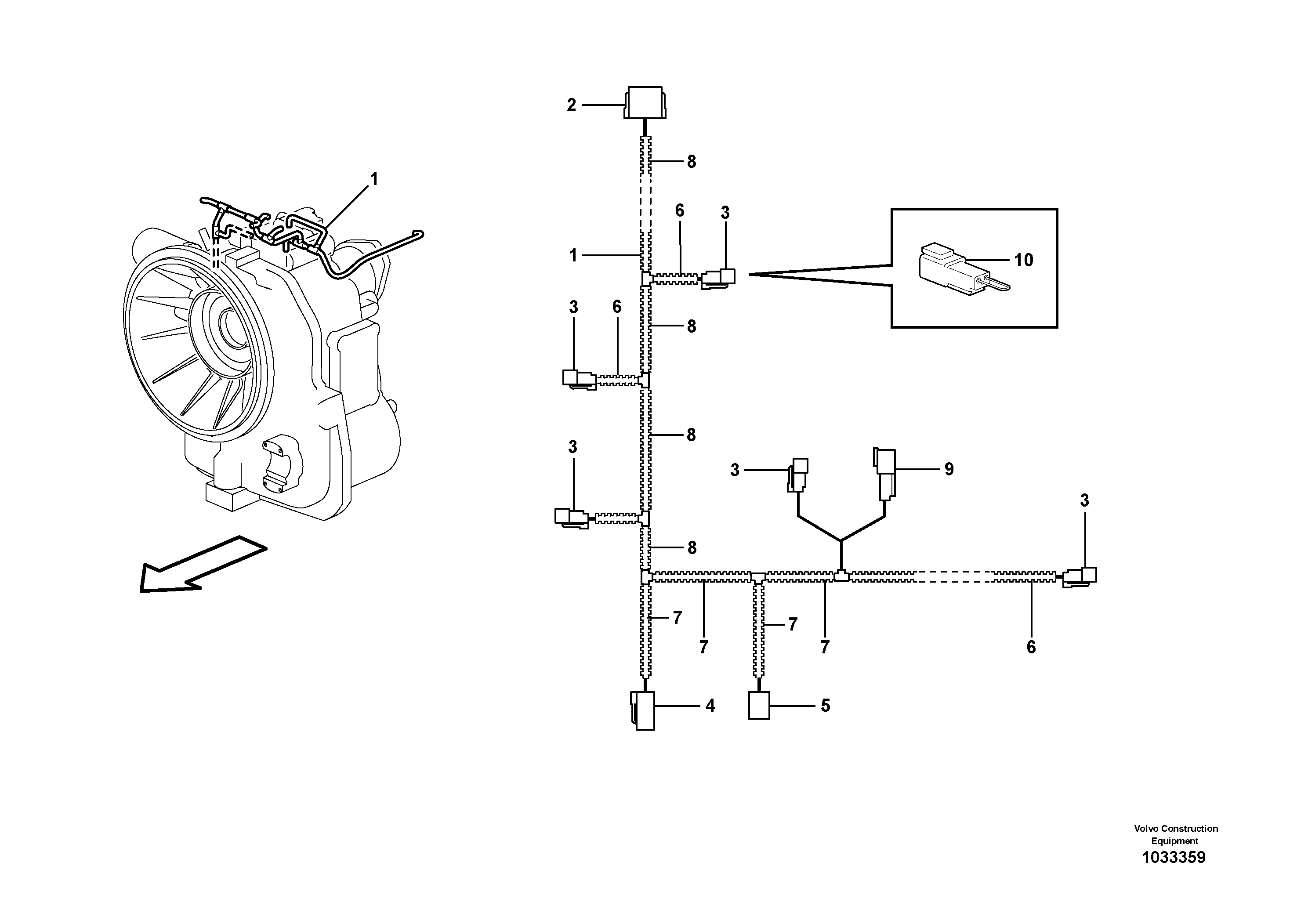 Cable harness VOE11884089 VOLVO