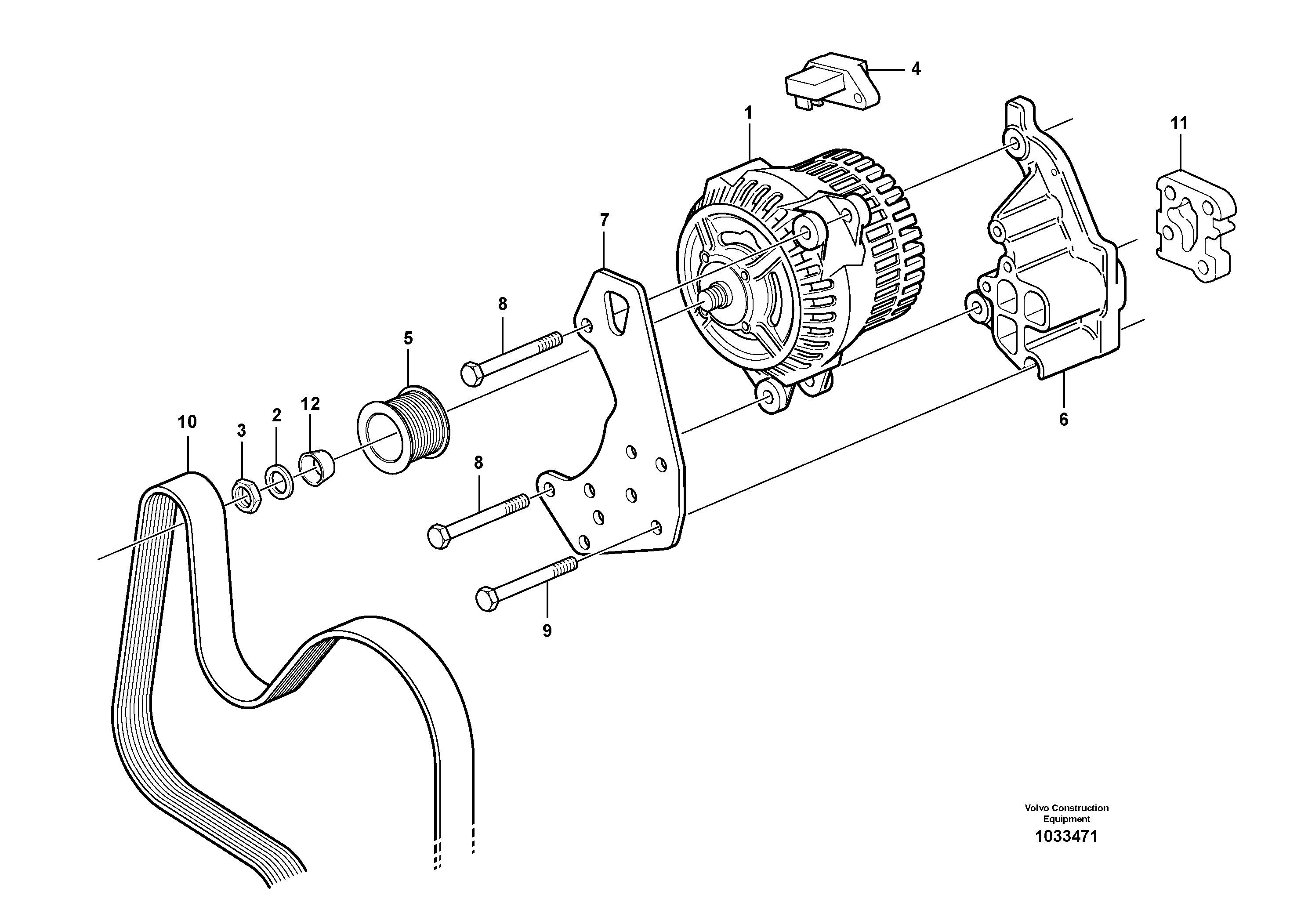 Seat frame VOE21448053 VOLVO