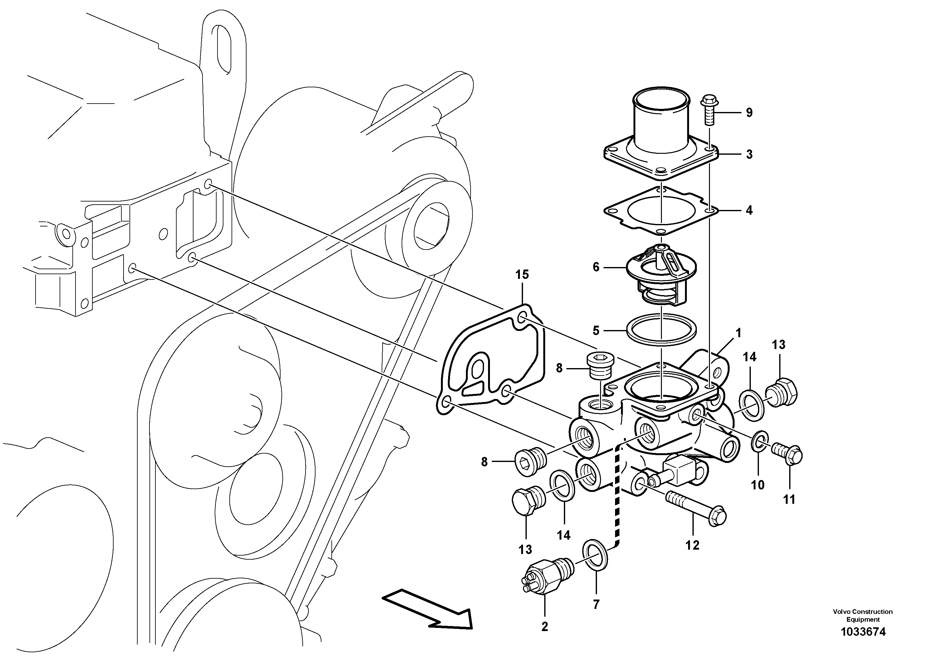 Link Bearing Kit VOE15066541 VOLVO