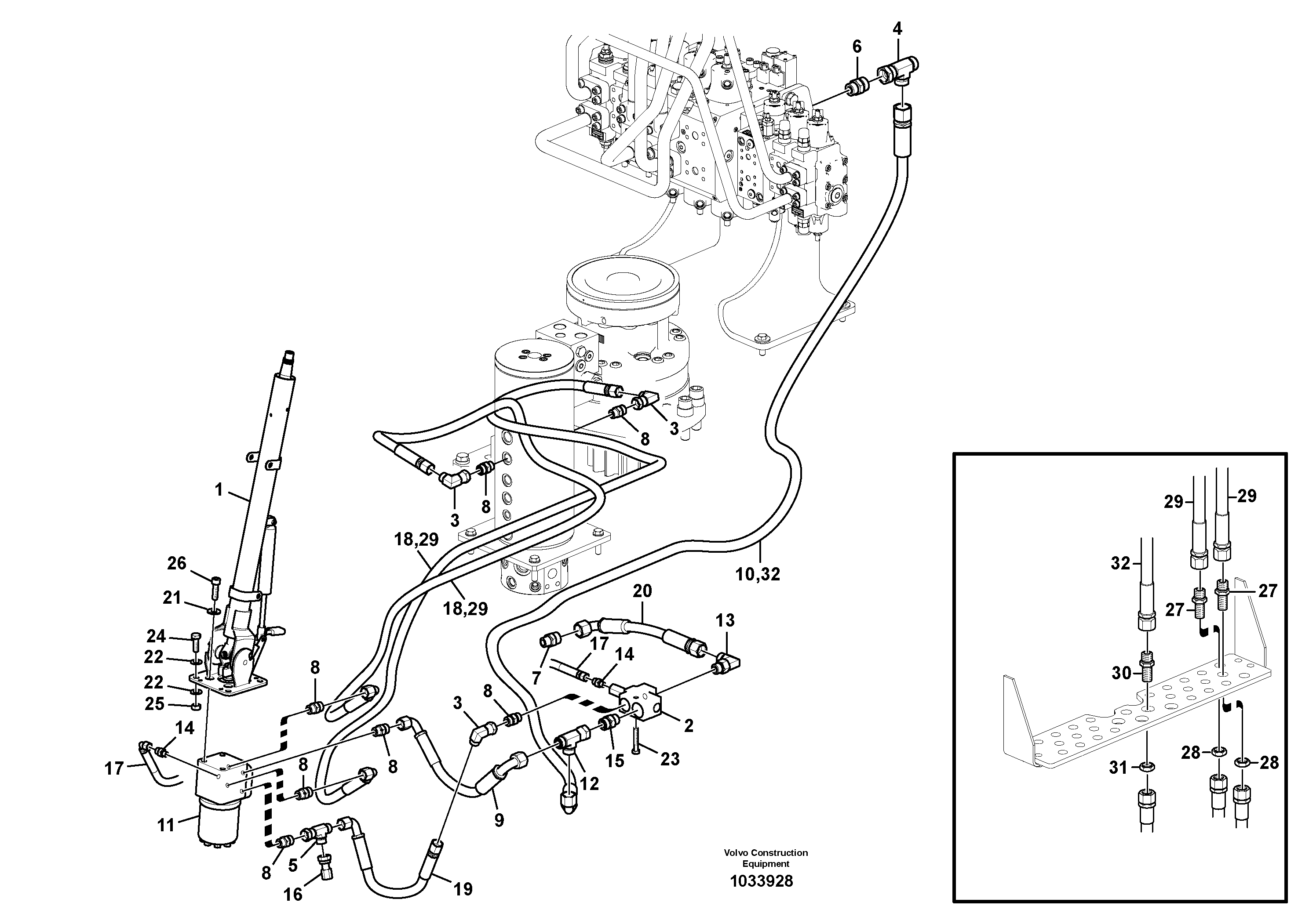 Timing gear casing VOE938686 VOLVO