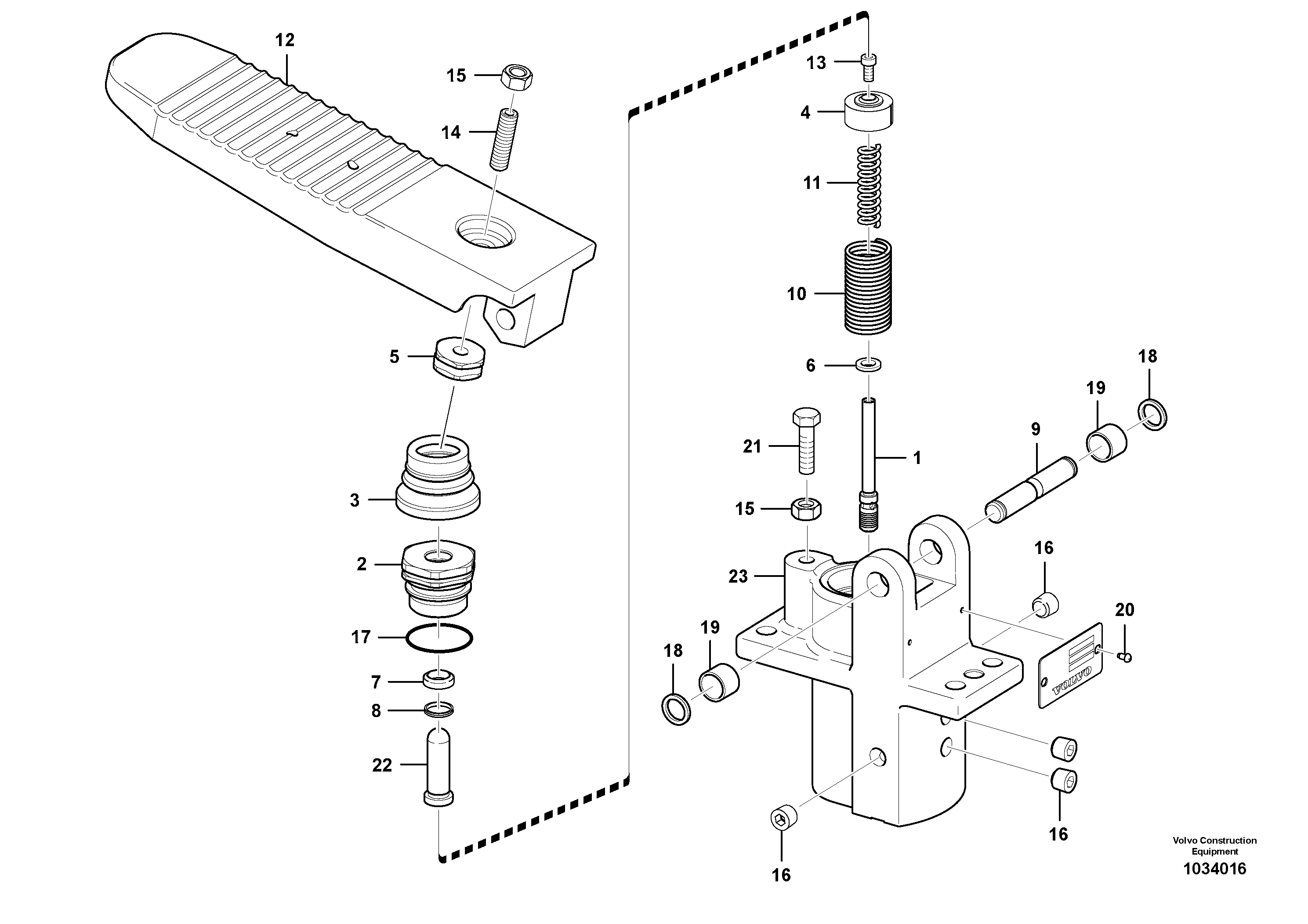 Mounting rail VOE997423 VOLVO