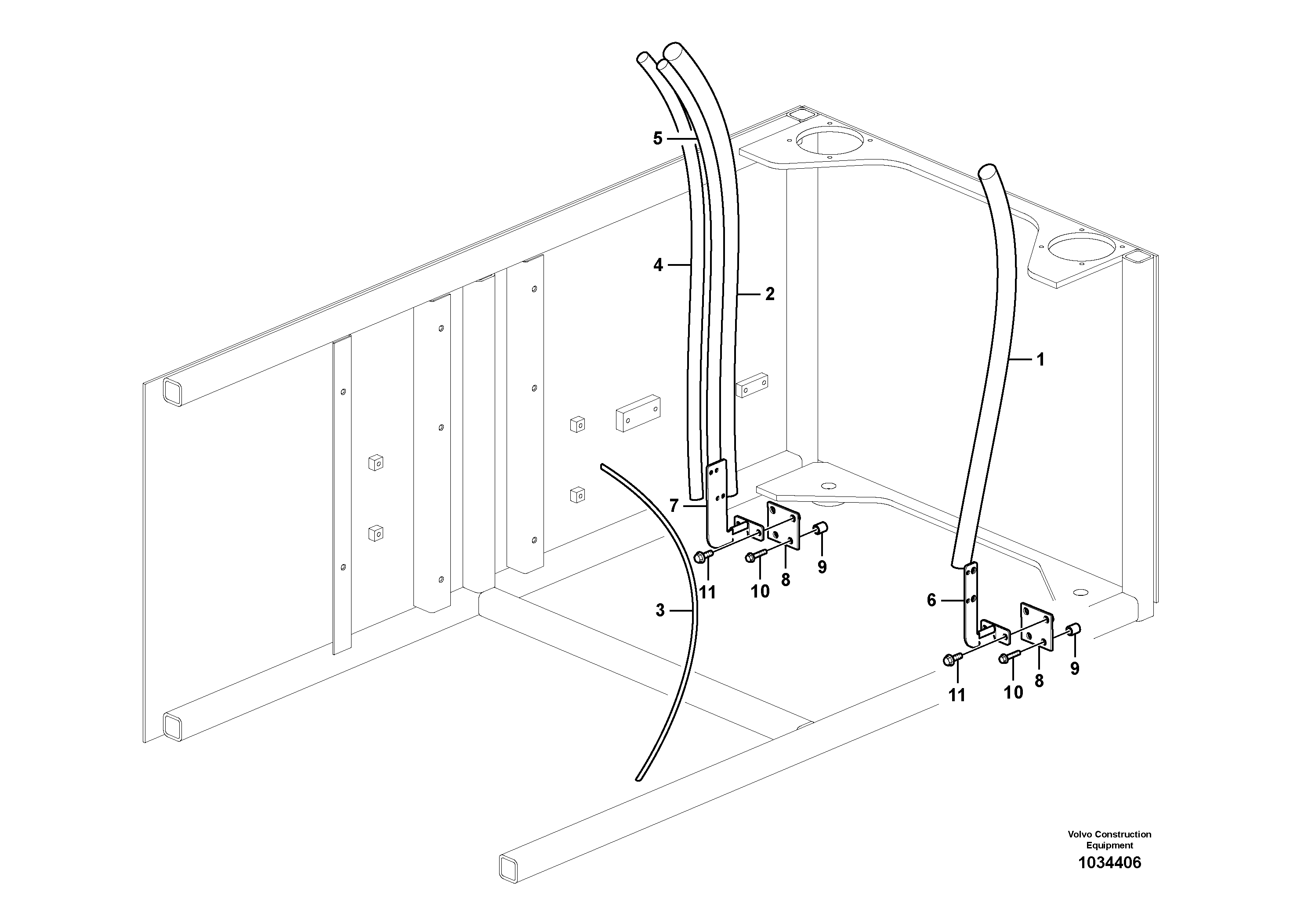 Bracket VOE14575438 VOLVO