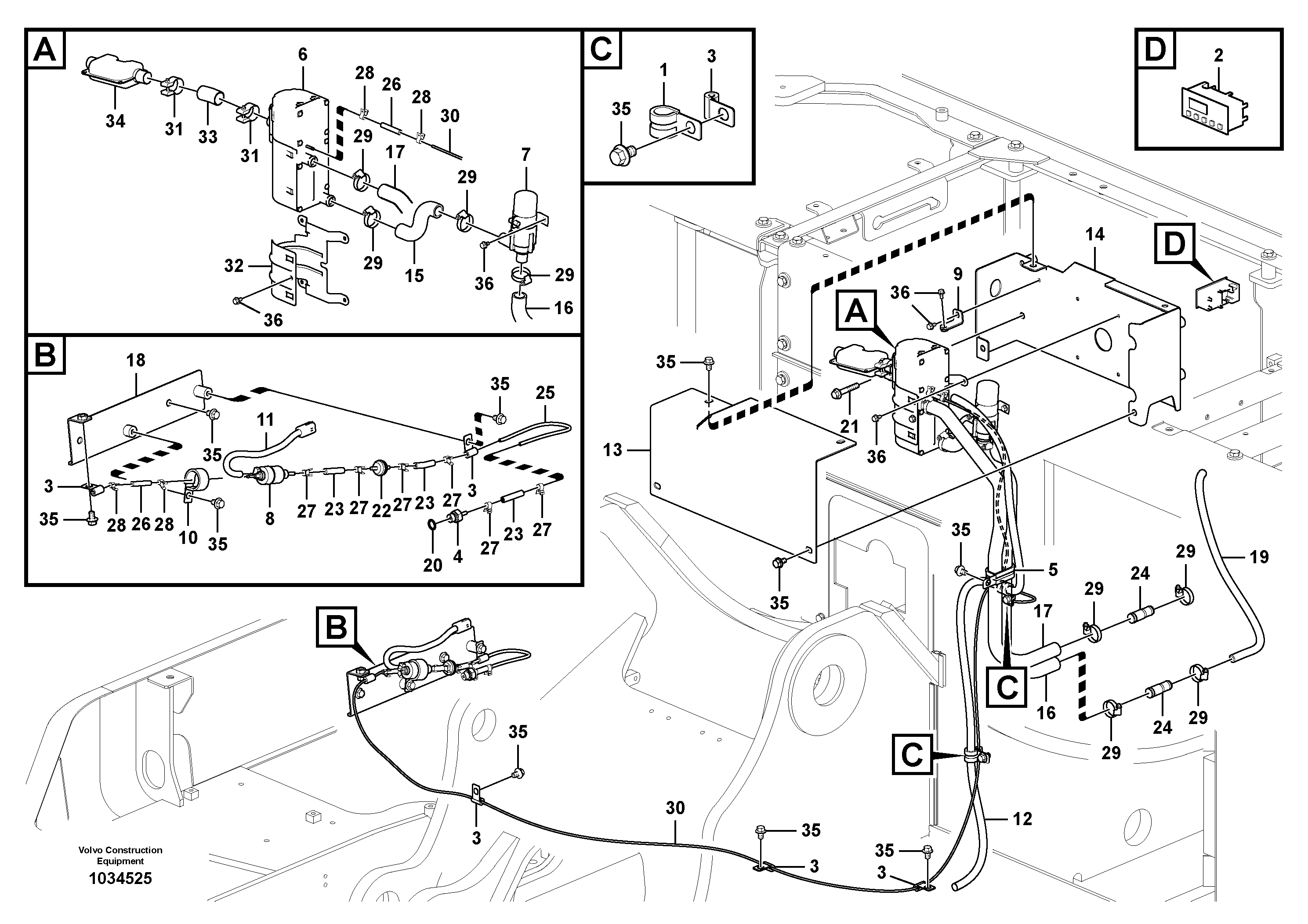 Seat frame VOE14588044 VOLVO