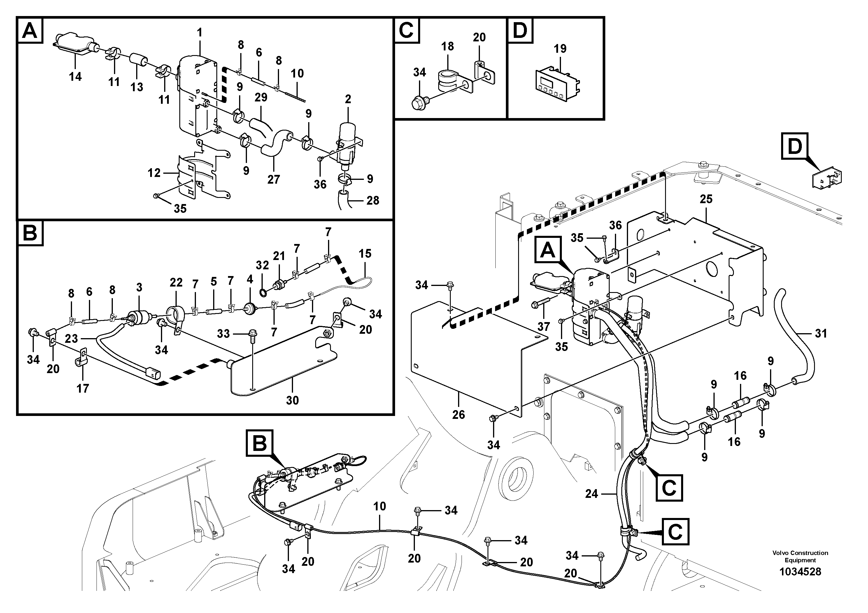 Seat frame VOE14587213 VOLVO