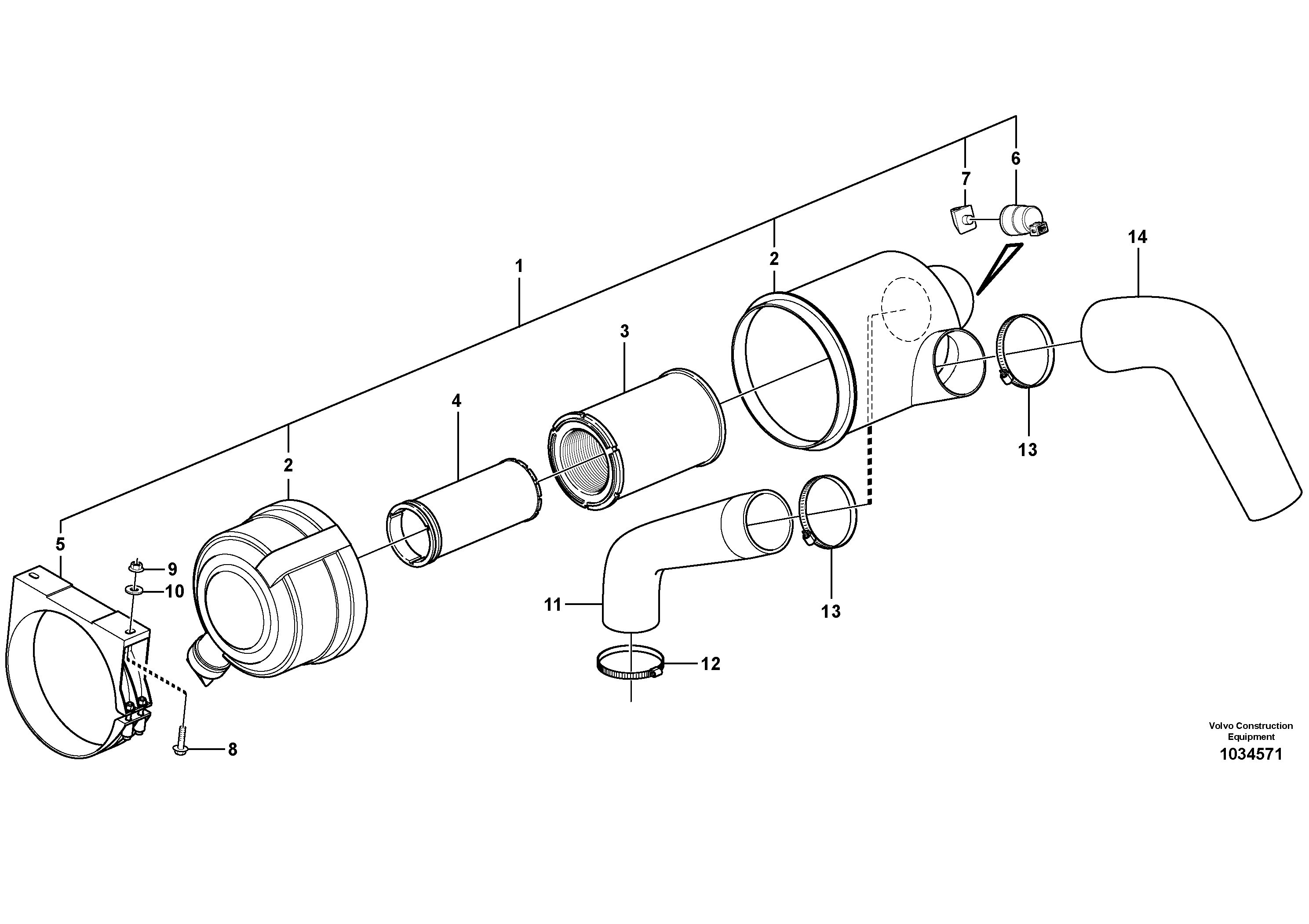Air Cleaner VOE15411148 VOLVO