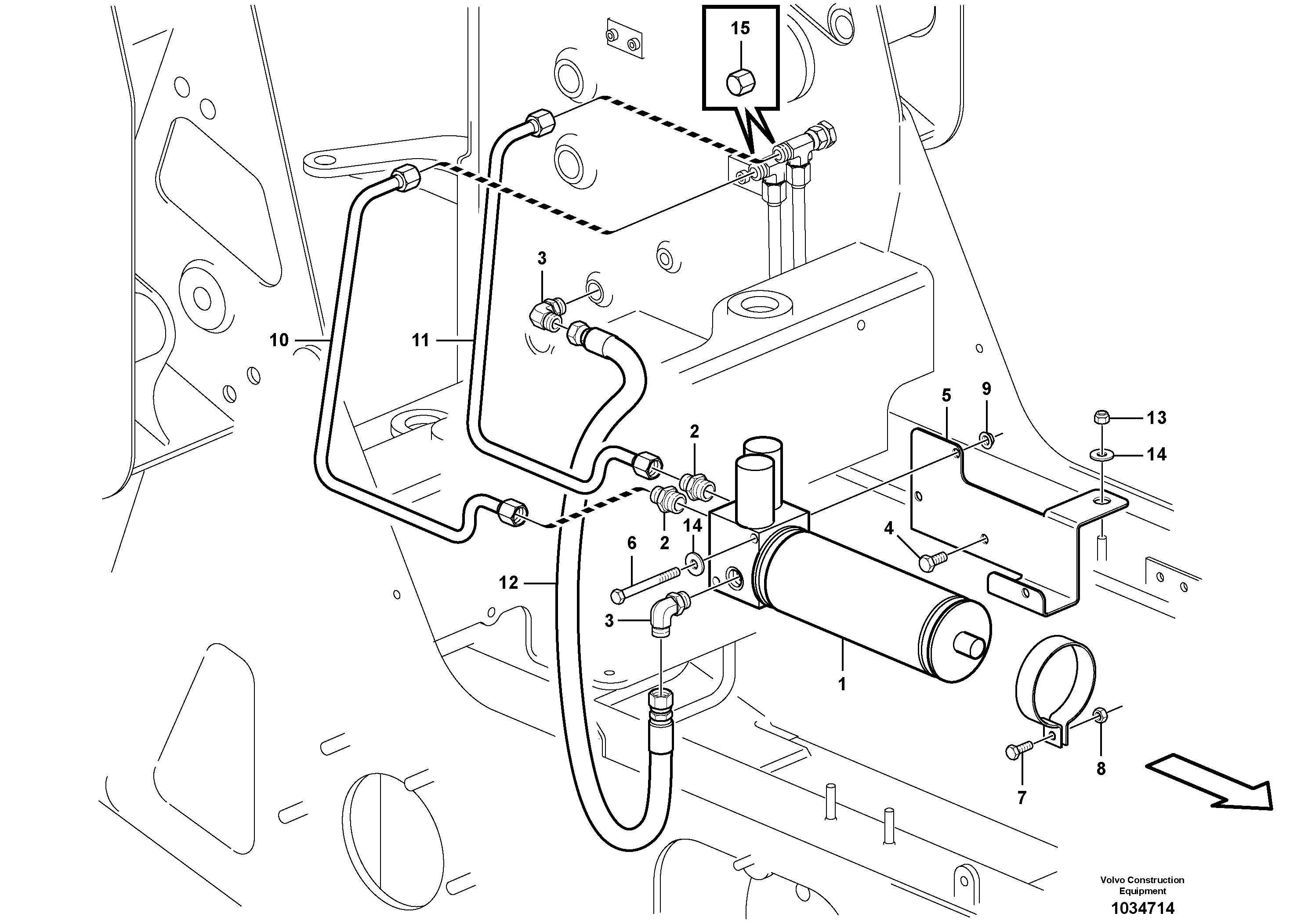 Adapter TEL/VOE15401082 VOLVO