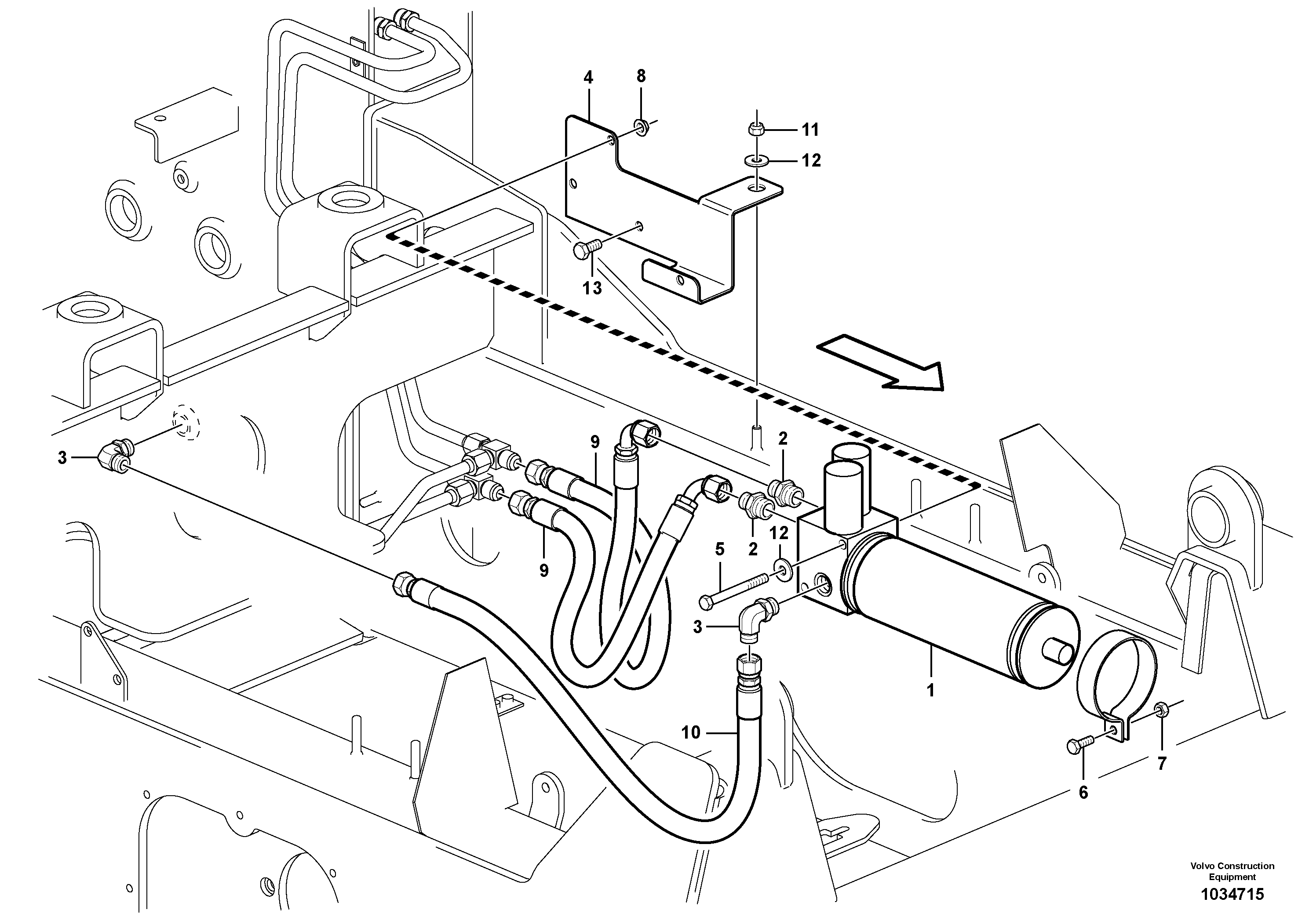 Timing gear casing VOE11852961 VOLVO